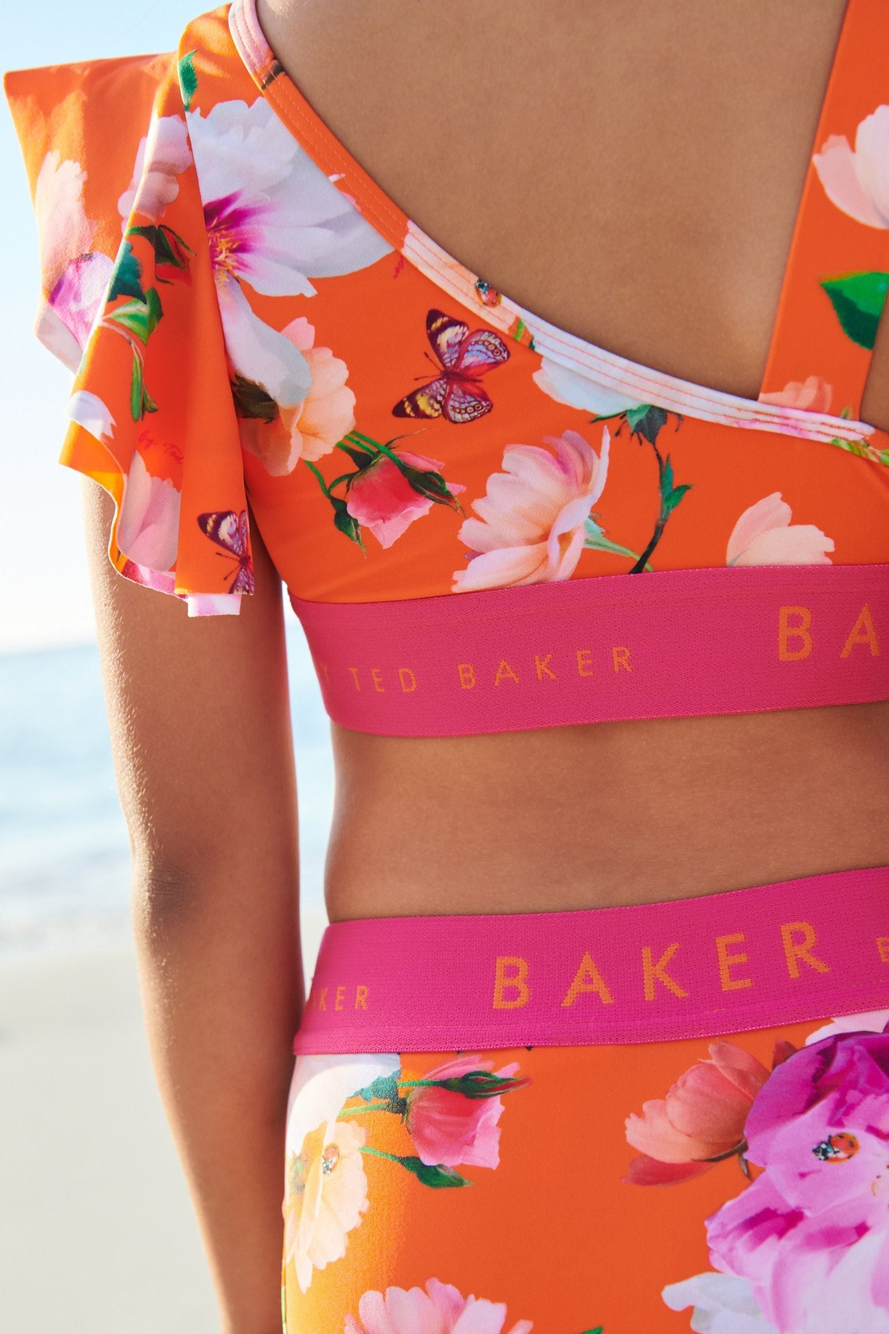 Orange Baker by Ted Baker Orange Floral Bikini