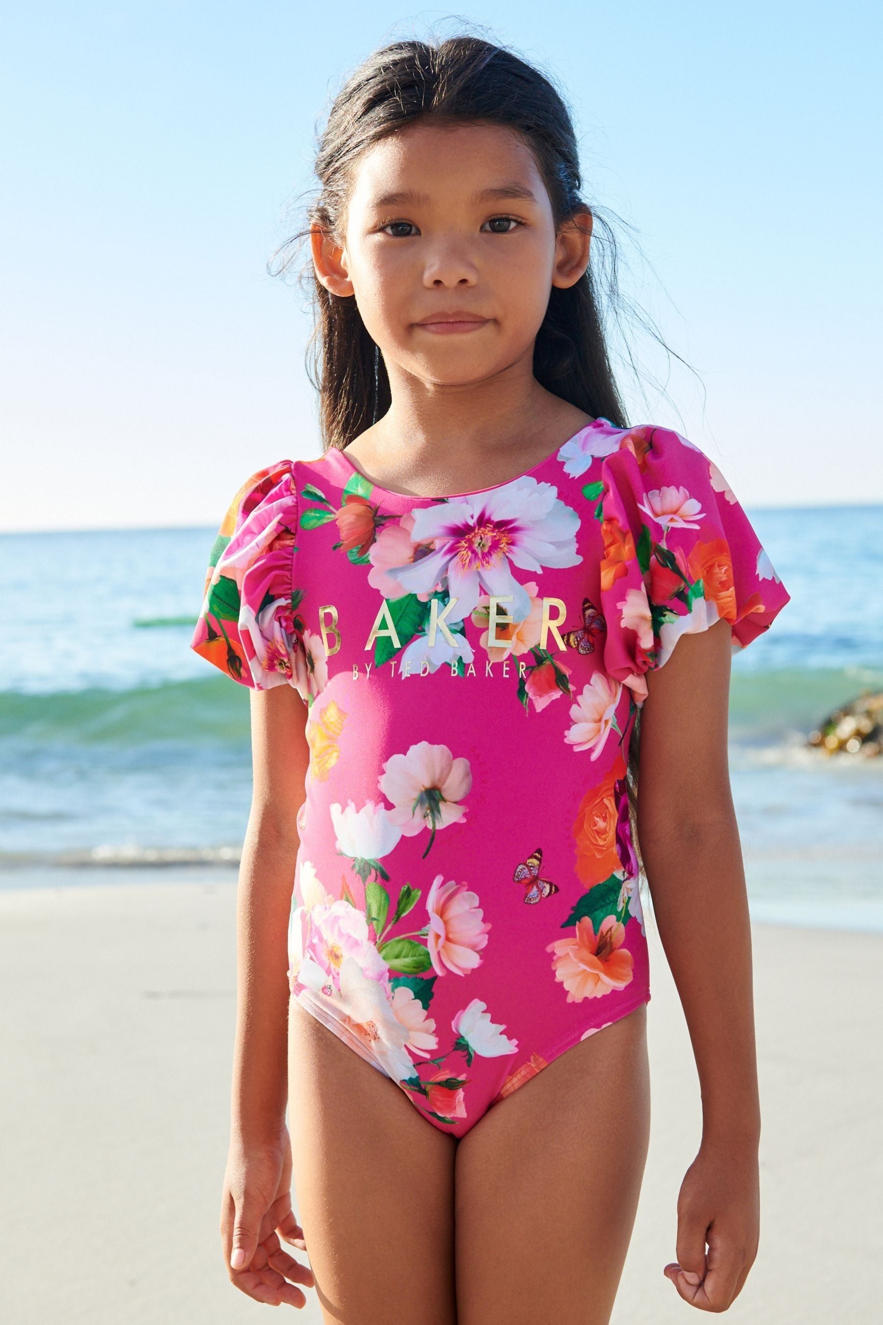 Pink Baker by Ted Baker Pink Floral Swimsuit