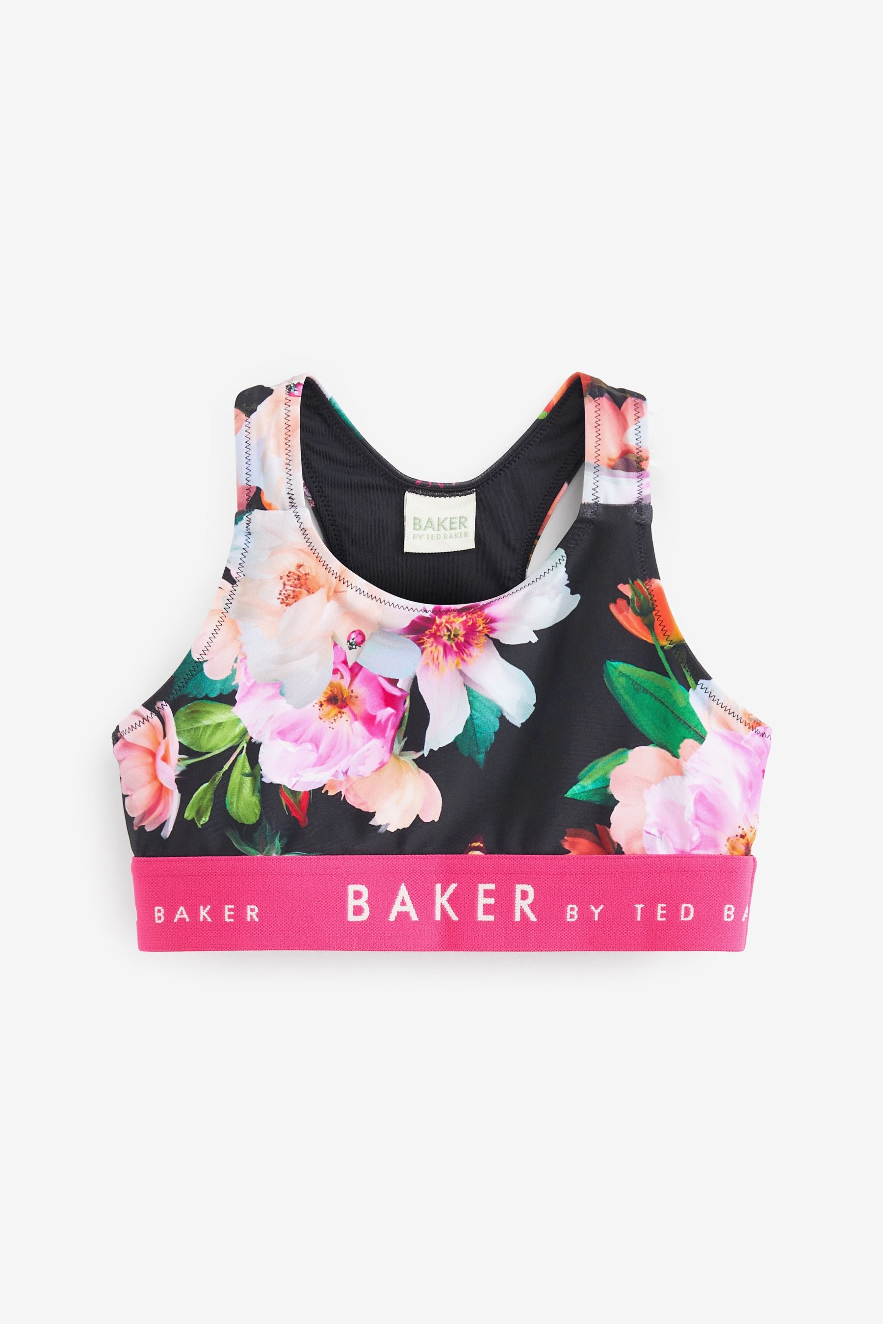 Black Baker by Ted Baker Black Floral Three Piece Sunsafe Set