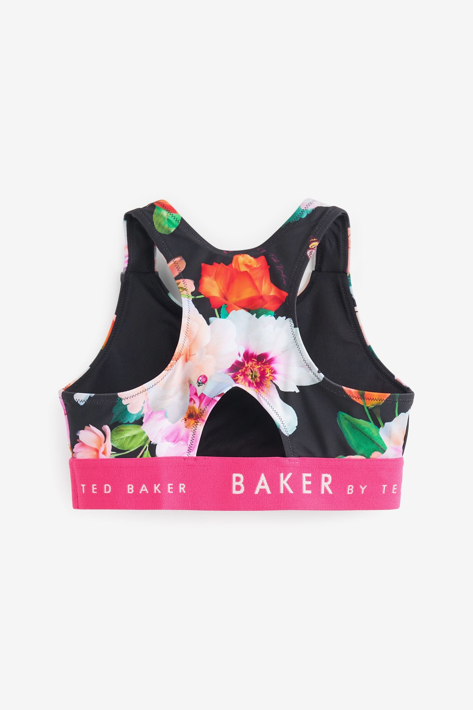 Black Baker by Ted Baker Black Floral Three Piece Sunsafe Set