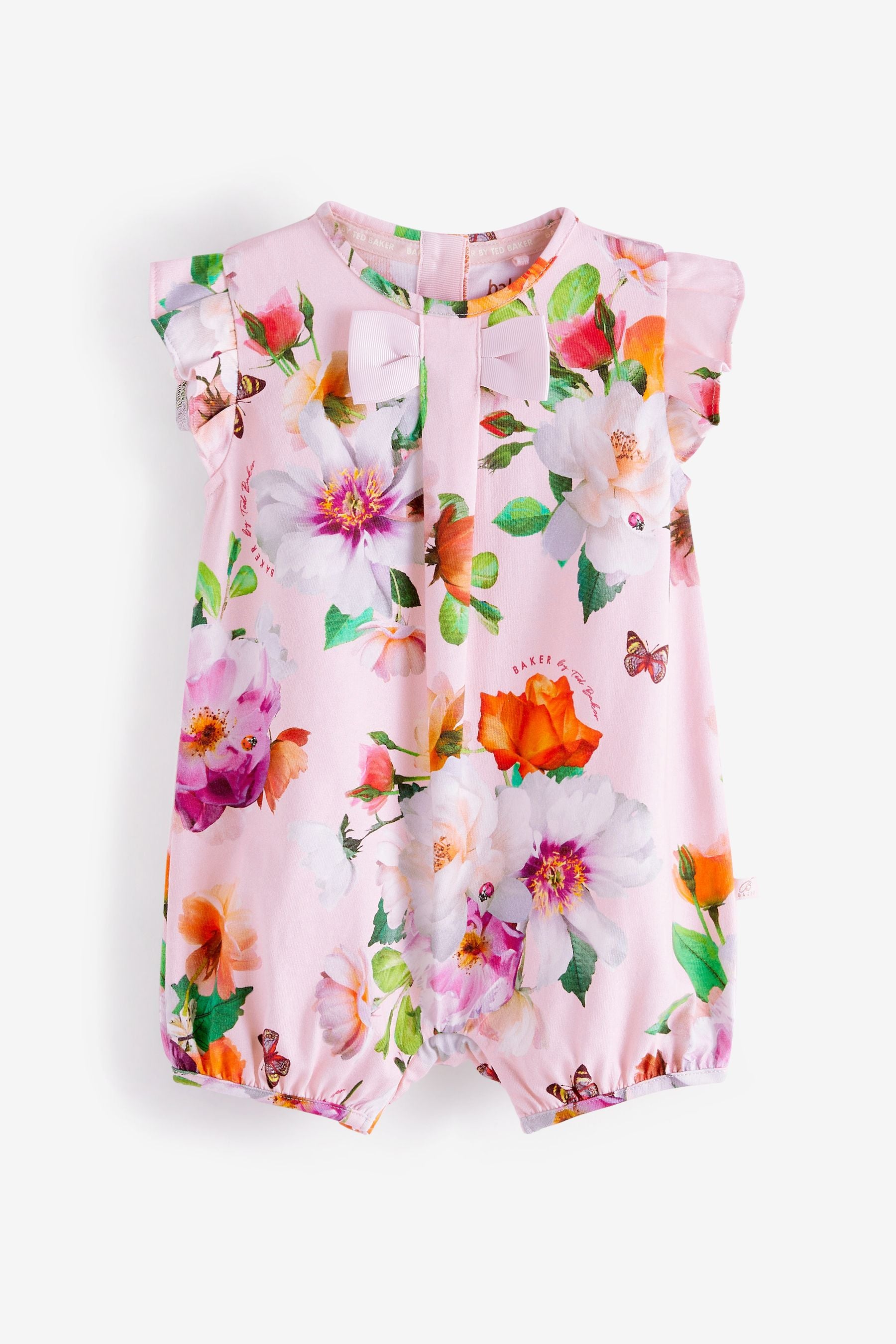 Pink Baker by Ted Baker Pink Floral Romper