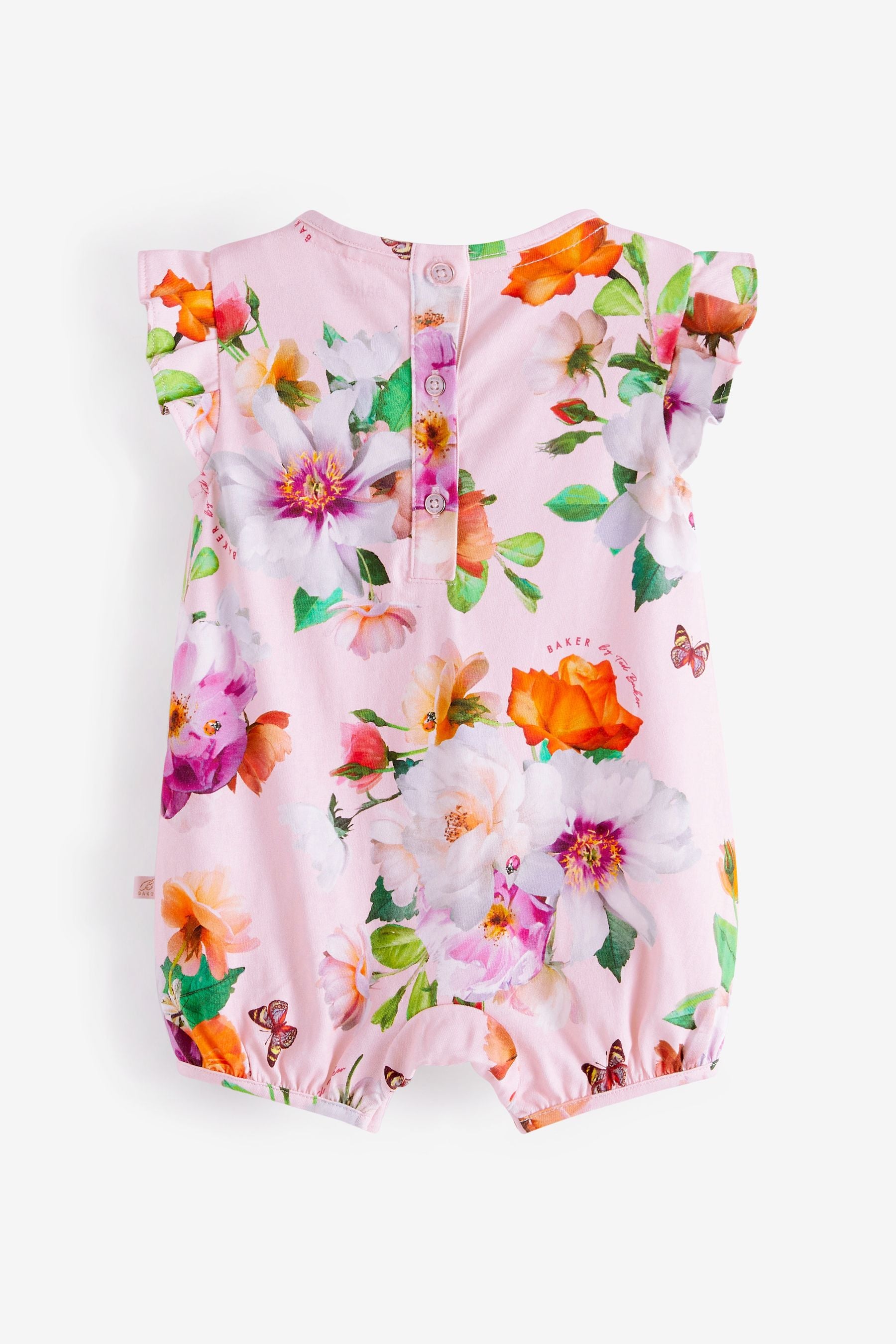 Pink Baker by Ted Baker Pink Floral Romper