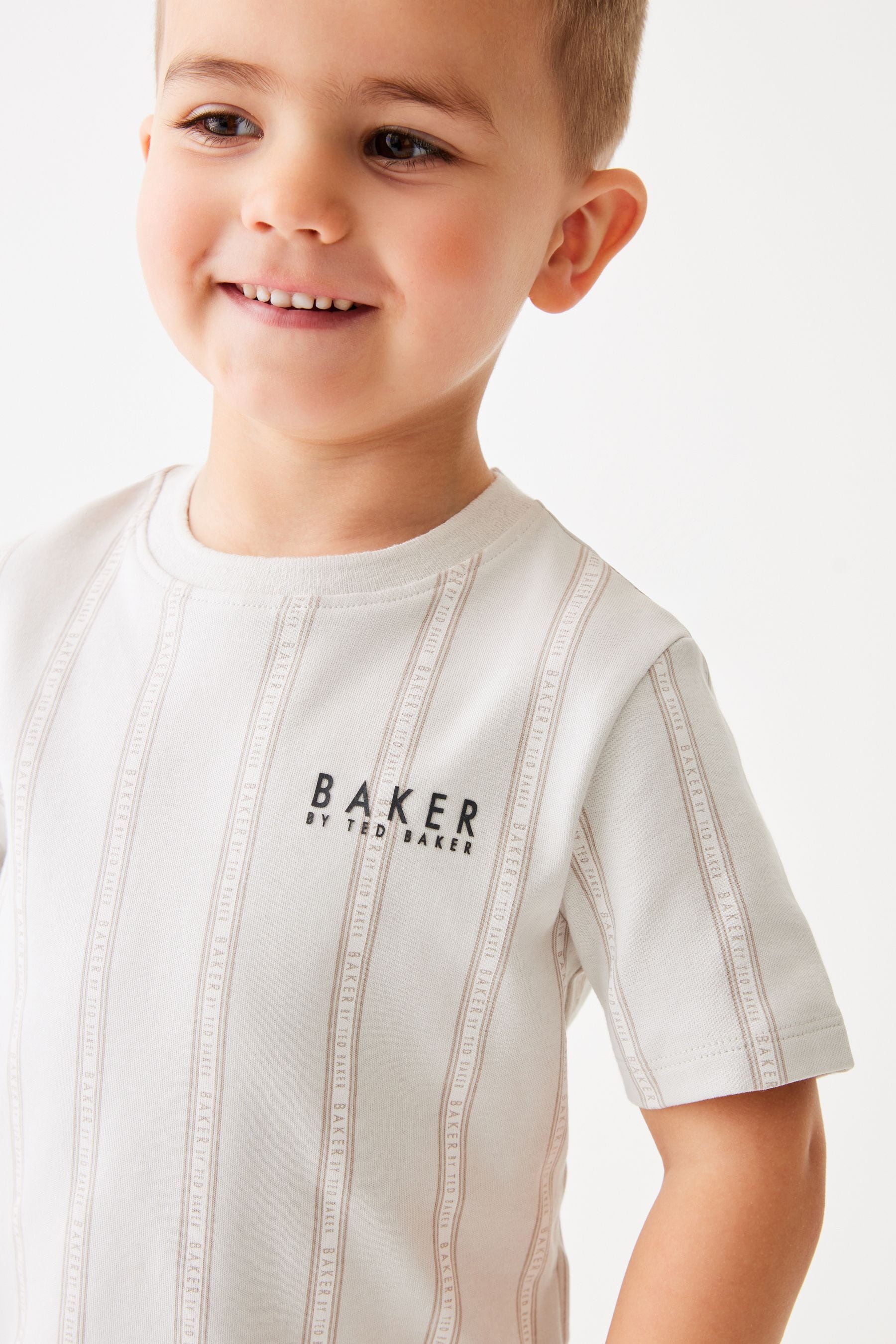 Stone Baker by Ted Baker Striped T-Shirt and Shorts Set