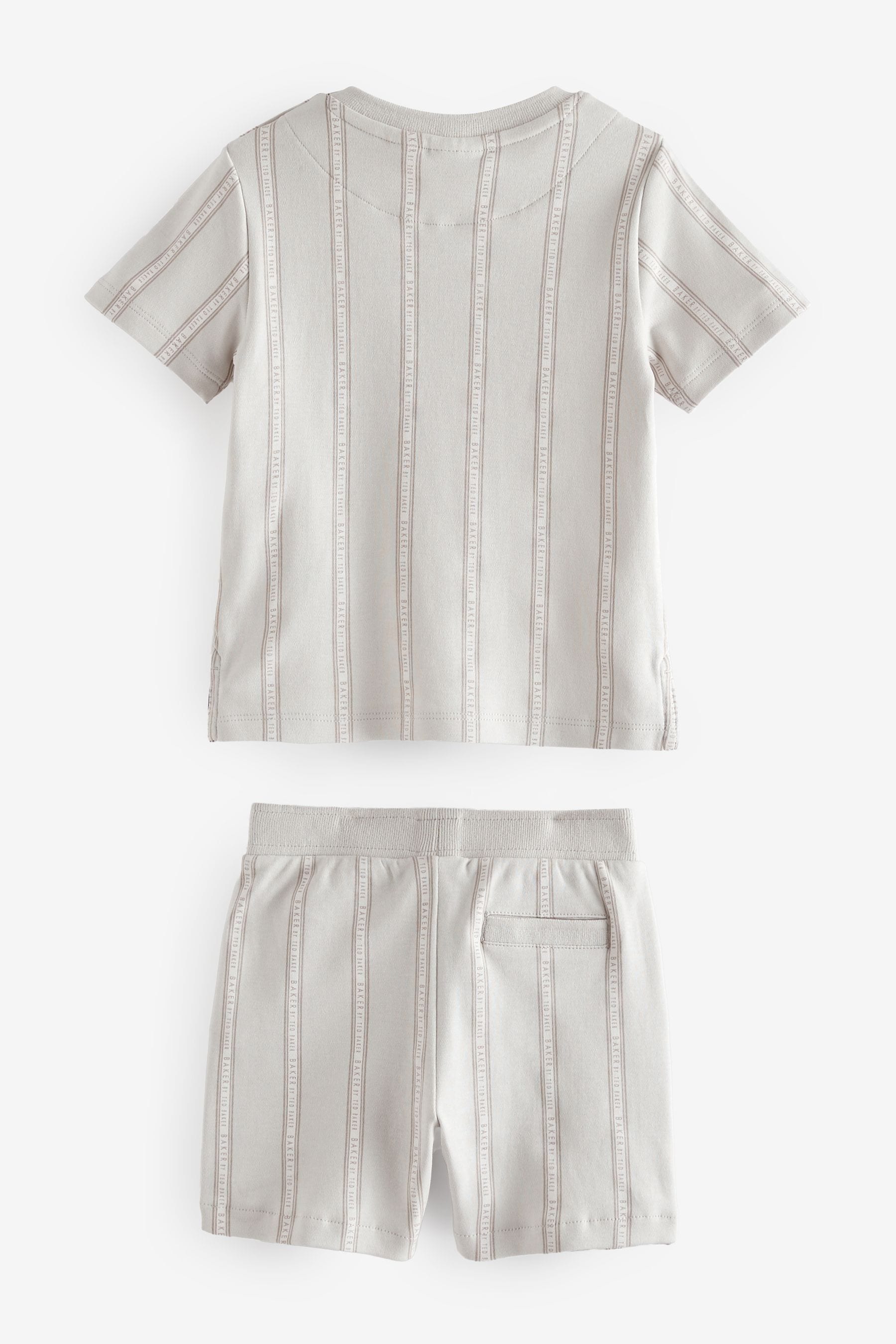 Stone Baker by Ted Baker Striped T-Shirt and Shorts Set