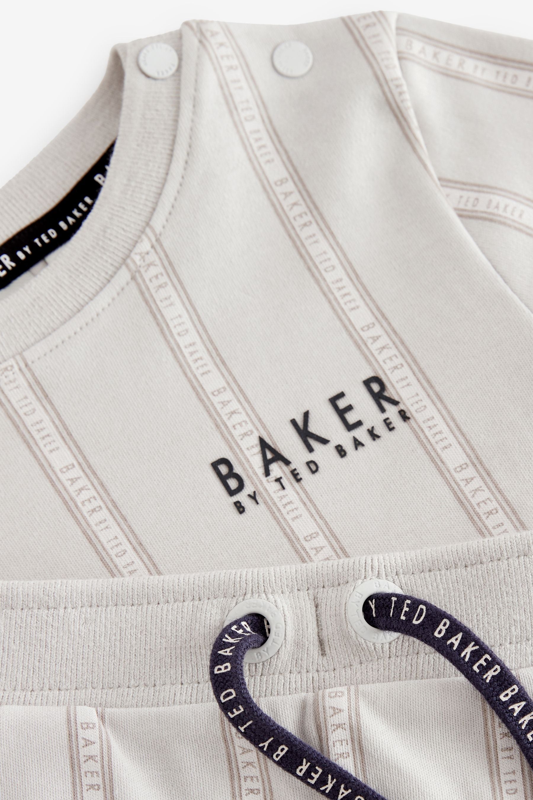 Stone Baker by Ted Baker Striped T-Shirt and Shorts Set