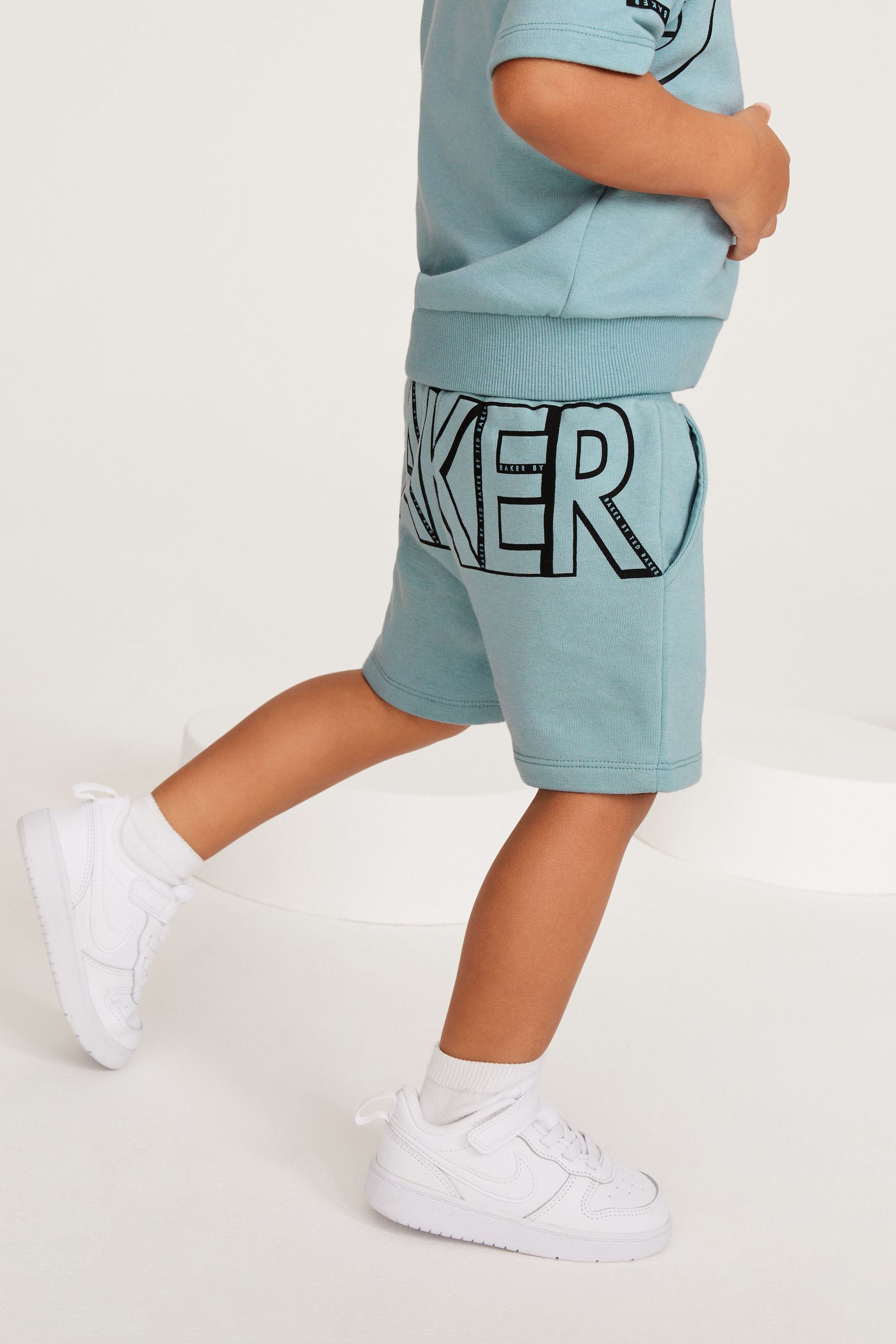 Blue Baker by Ted Baker Letter Sweater and Shorts Set