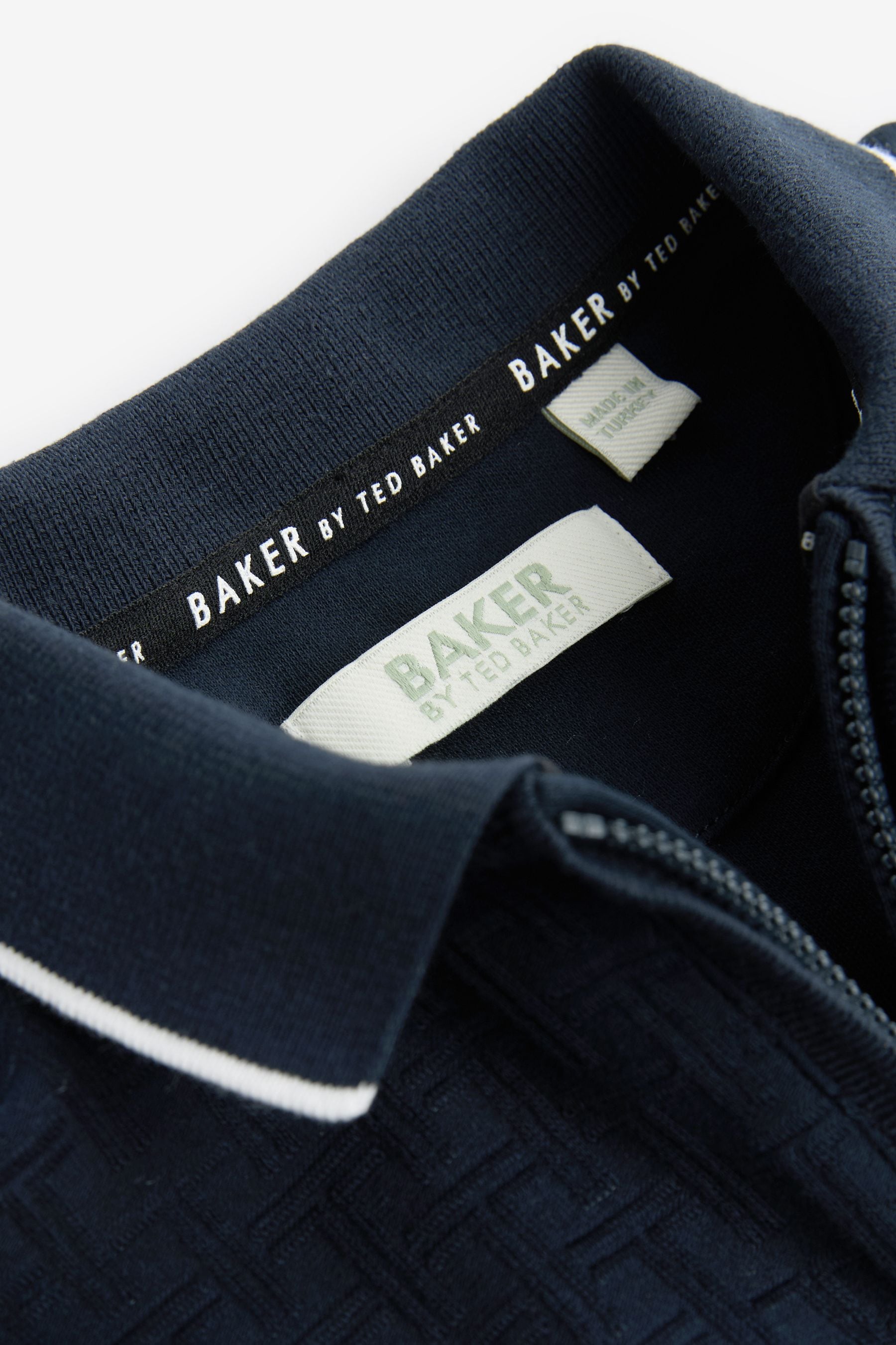 Navy Baker by Ted Baker Textured Polo Shirt