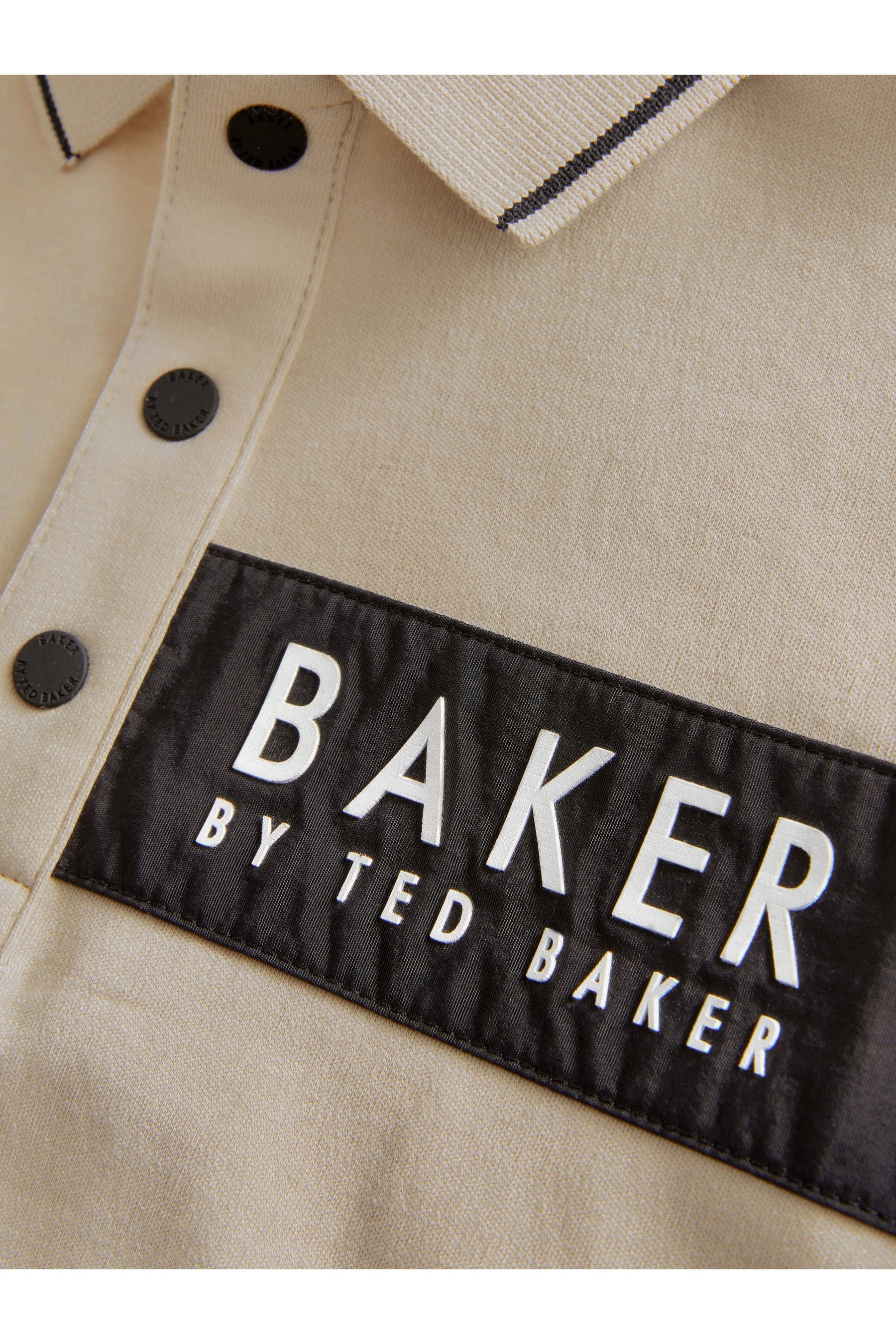 Baker by Ted Baker Nylon Panel Polo Shirt