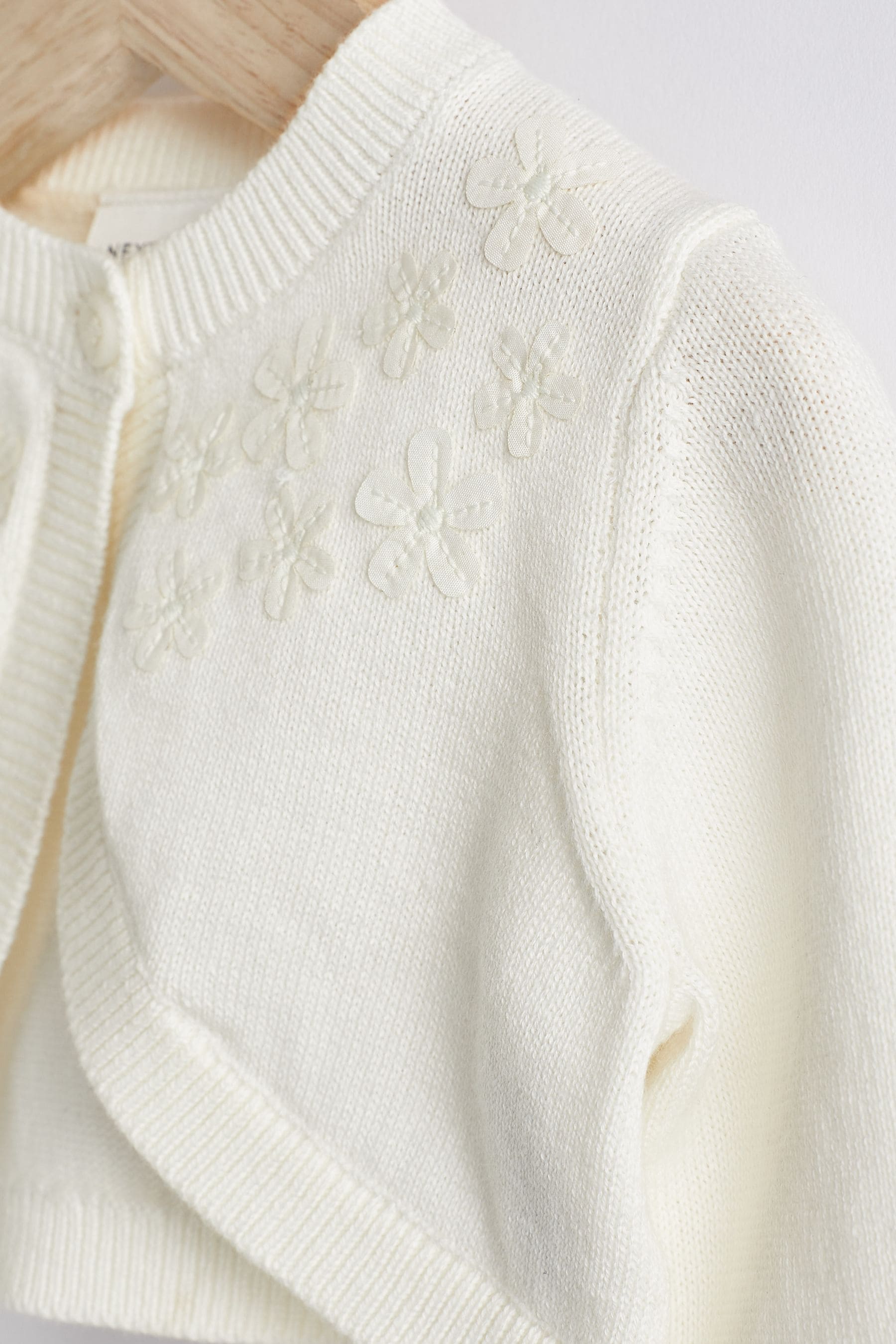 Cream Knitted Baby Shrug Cardigan (0mths-2yrs)