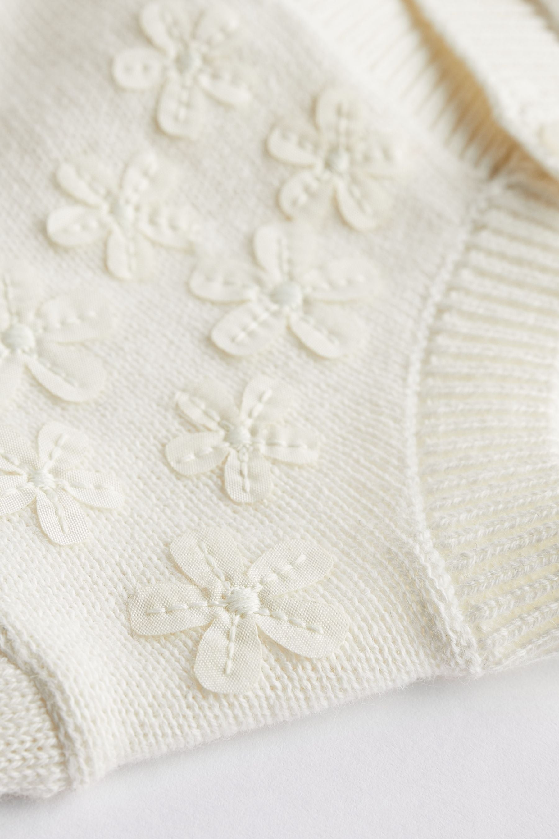 Cream Knitted Baby Shrug Cardigan (0mths-2yrs)