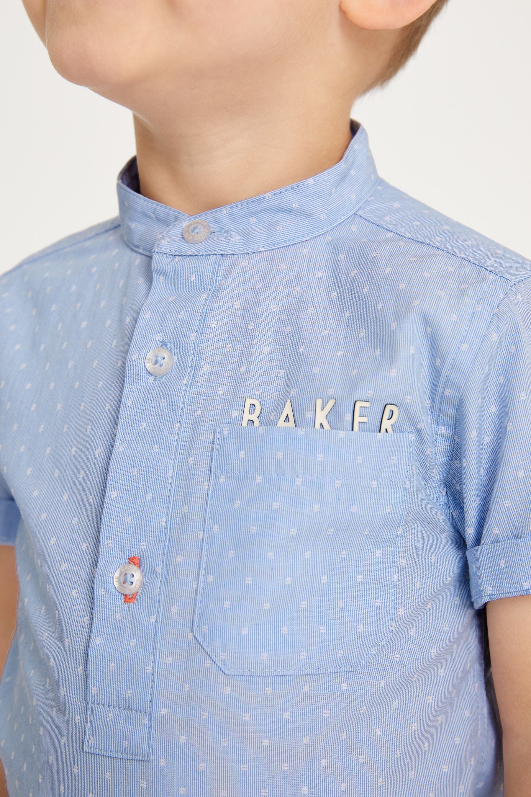 Blue Baker by Ted Baker Blue Grandad Shirt