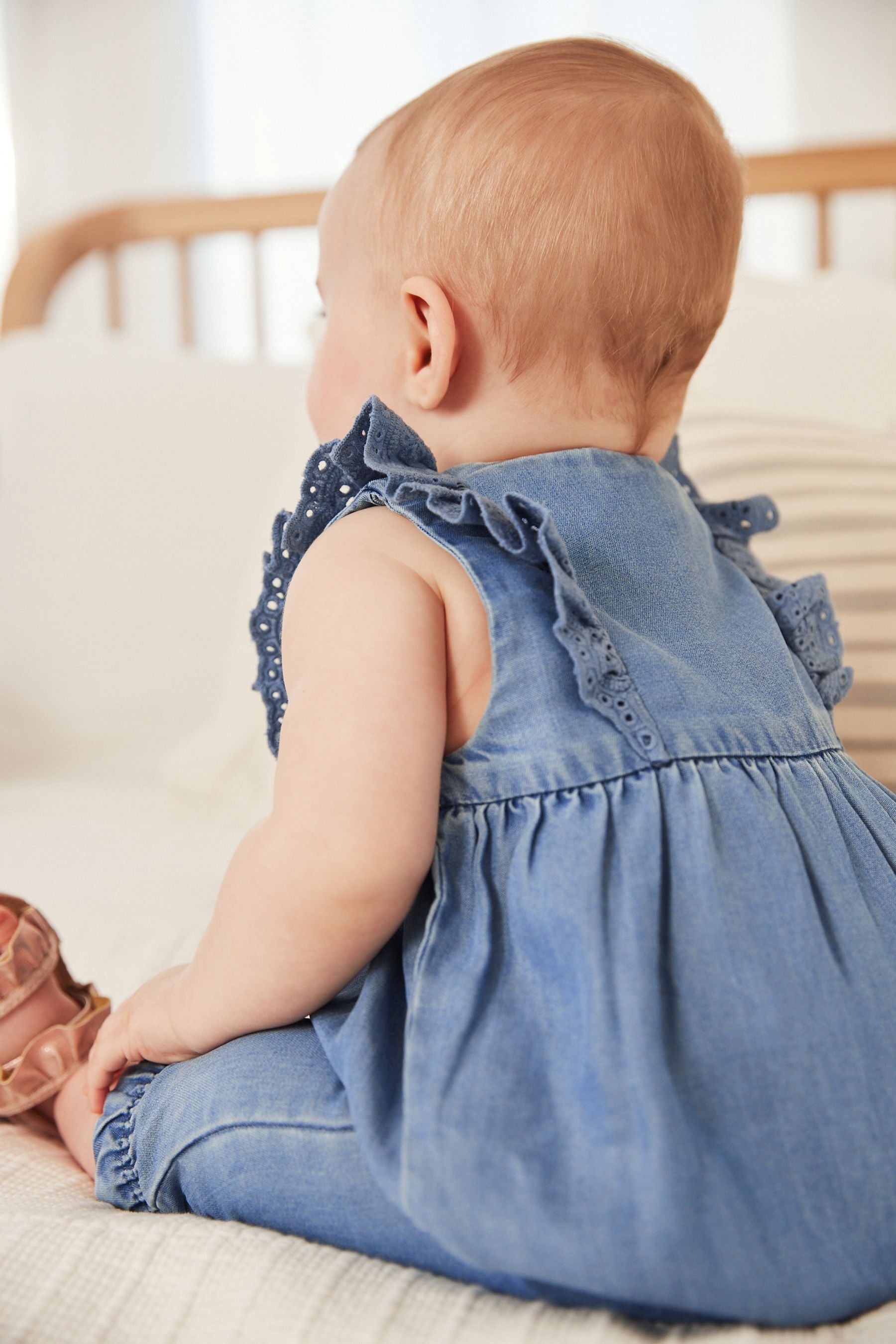 Blue Denim Baby Jumpsuit (0mths-2yrs)