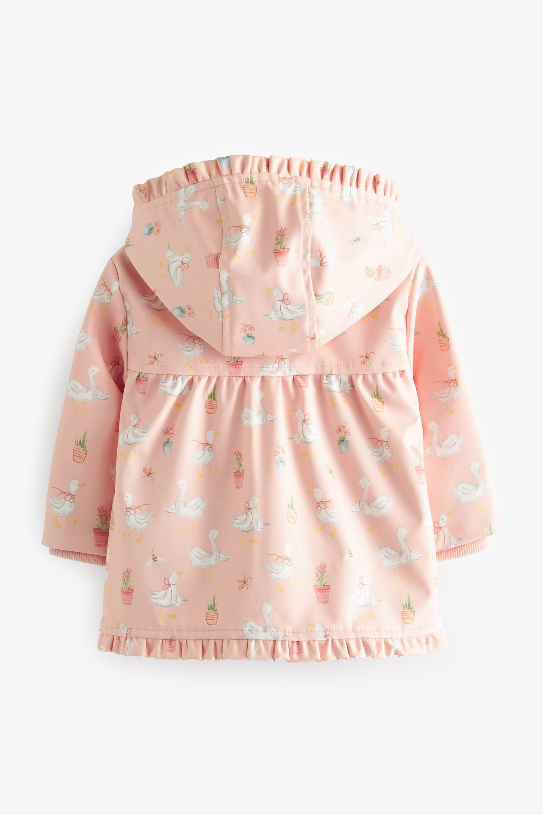 Peach Pink Duck Baby Rubberised Coat (0mths-2yrs)