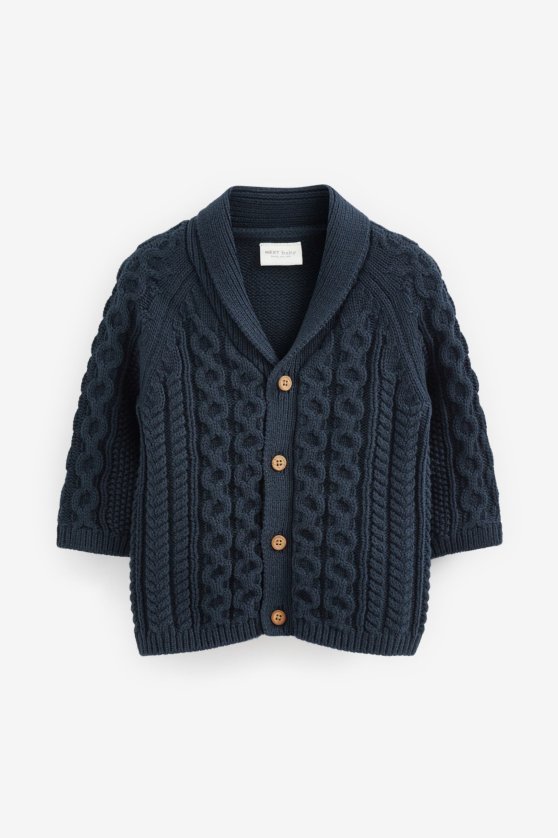 Blue Baby Shawl Cardigan (0mths-2yrs)