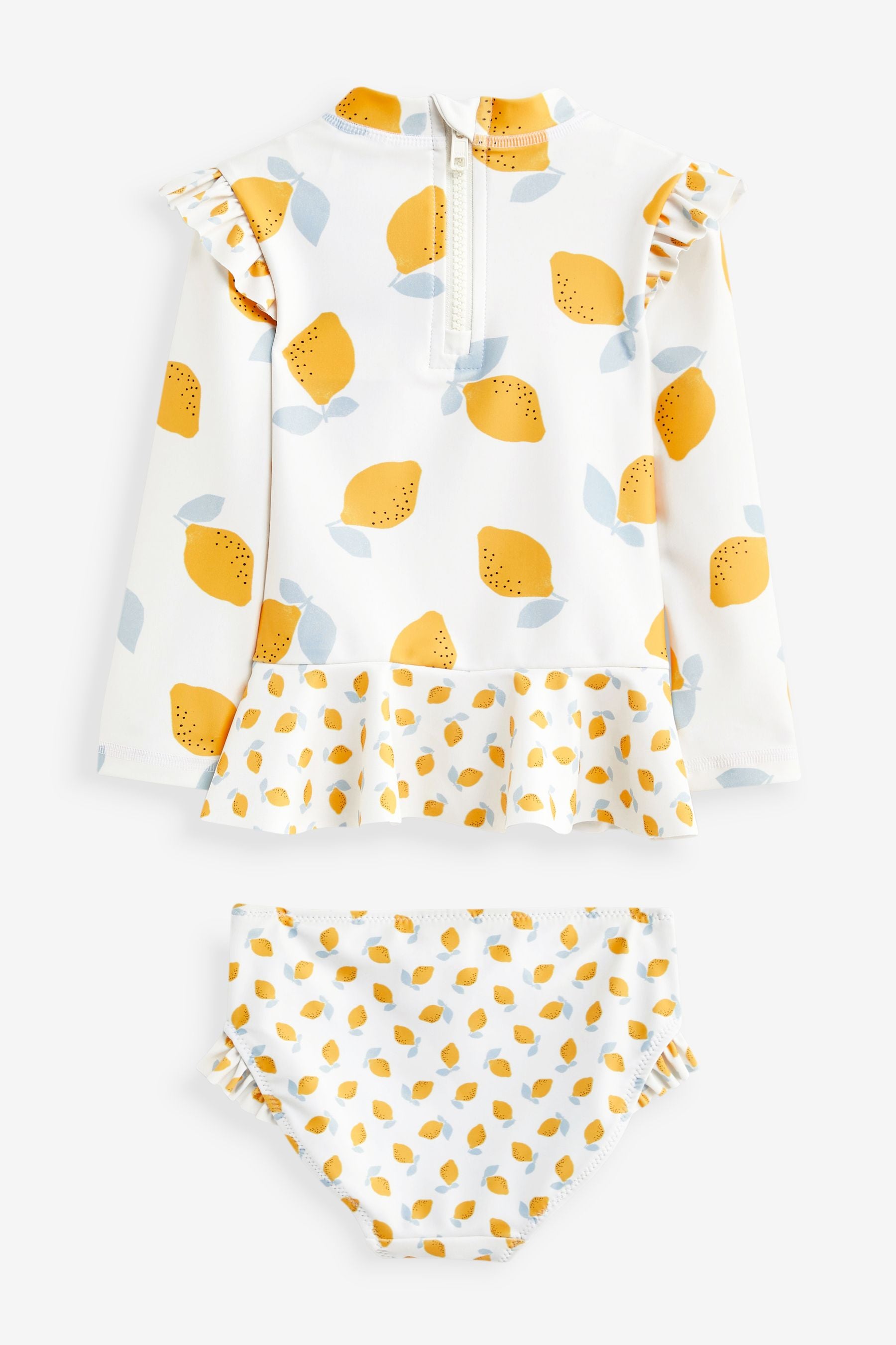 White/Lemon 2 Piece Sunsafe Swim Suit (3mths-7yrs)