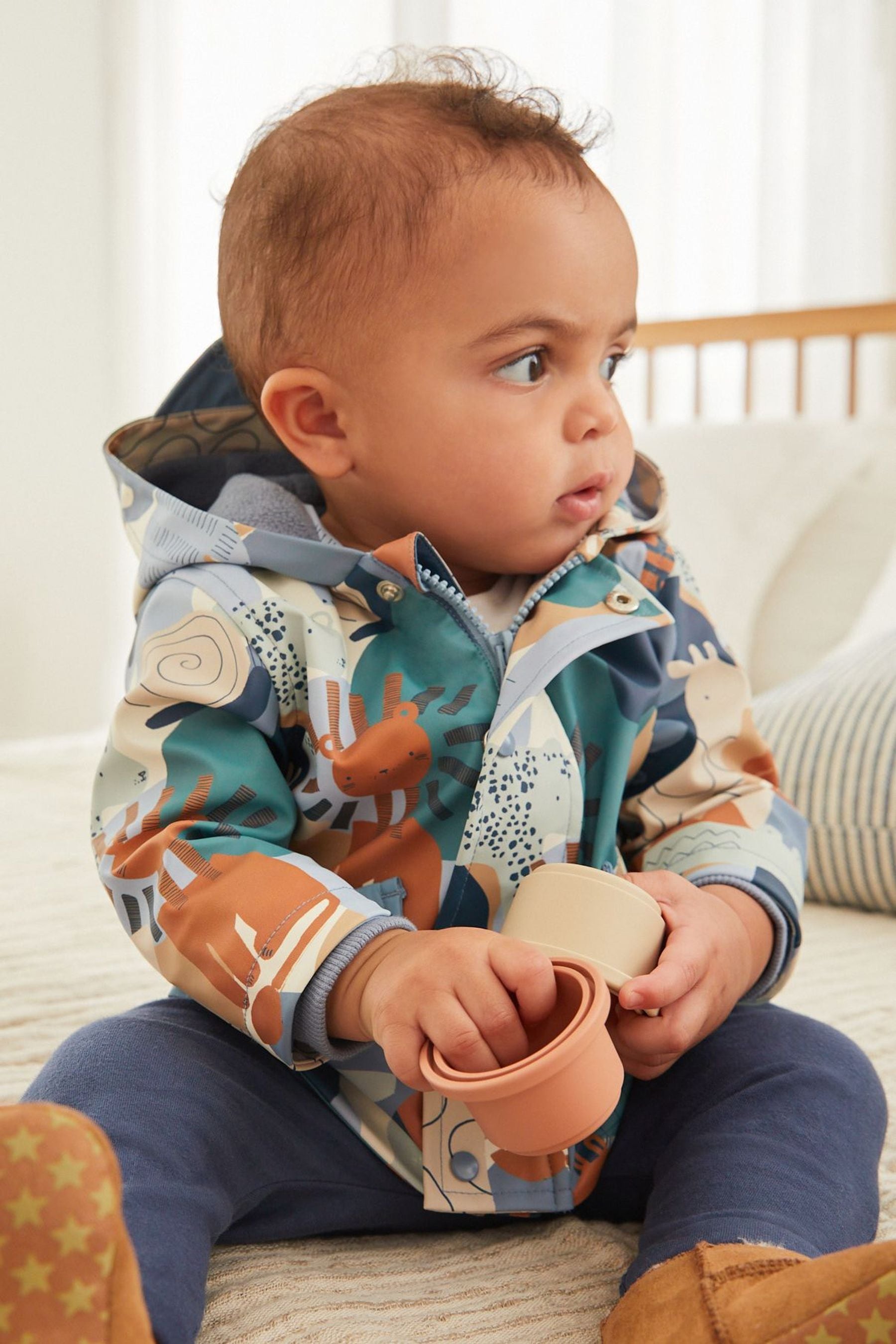 Blue Safari Baby Rubberised Coat (0mths-2yrs)