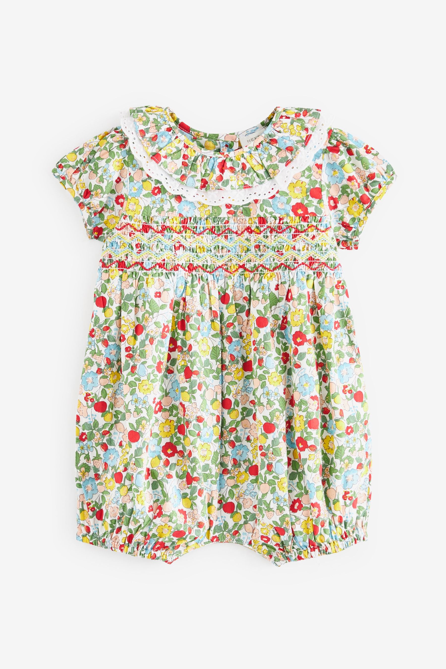 Green Ditsy Floral Baby Playsuit (0mths-2yrs)