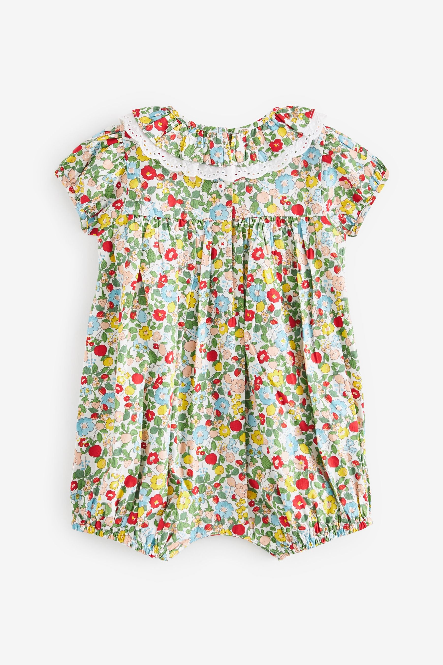 Green Ditsy Floral Baby Playsuit (0mths-2yrs)