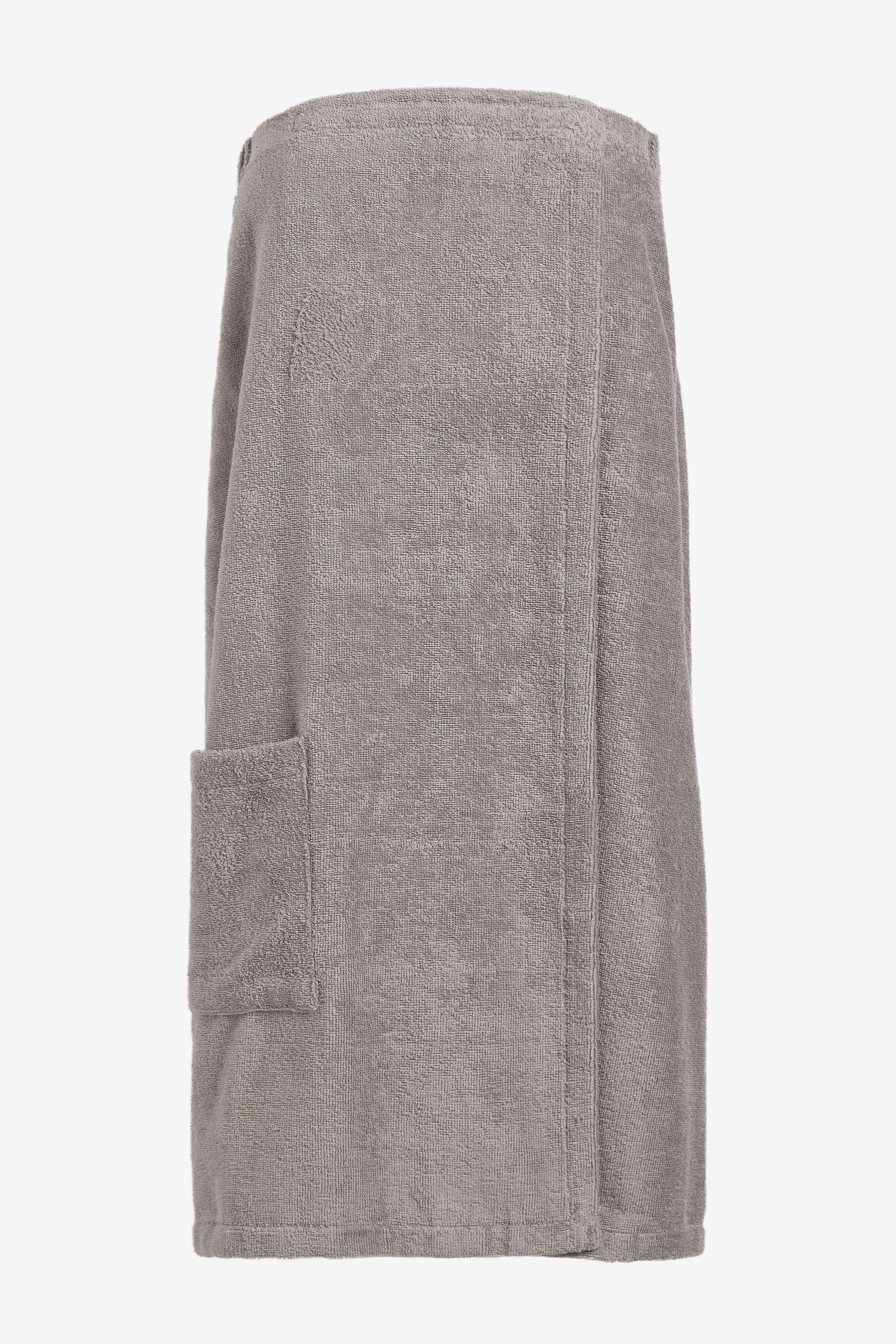 Dove Grey Cosy Egyptian Towelling Body Wrap