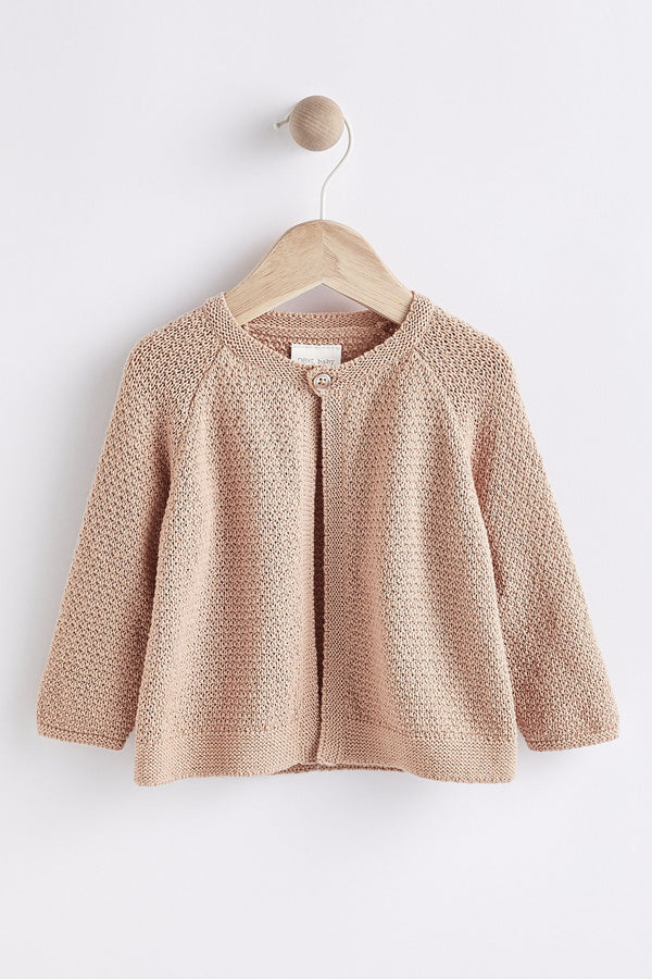 Beige Bobble Cardigan