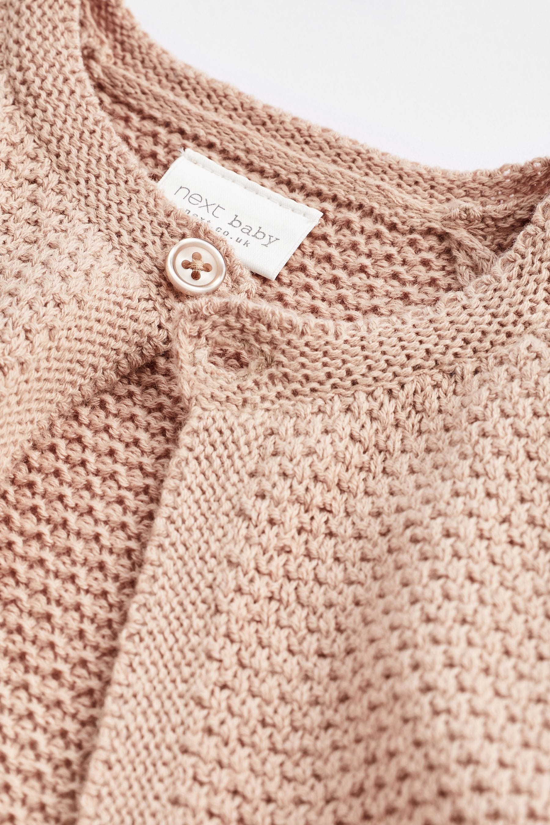 Beige Bobble Cardigan