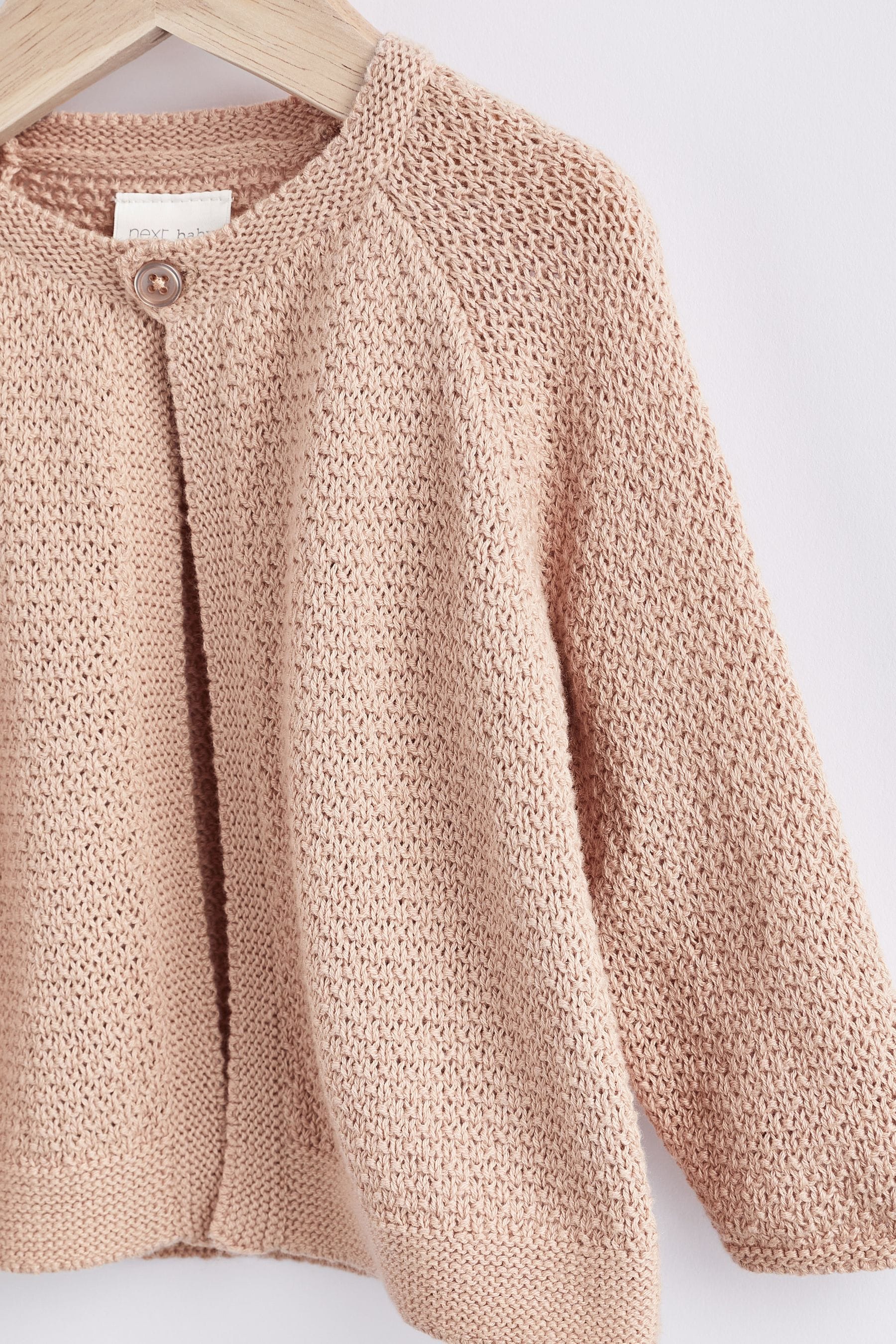 Beige Bobble Cardigan