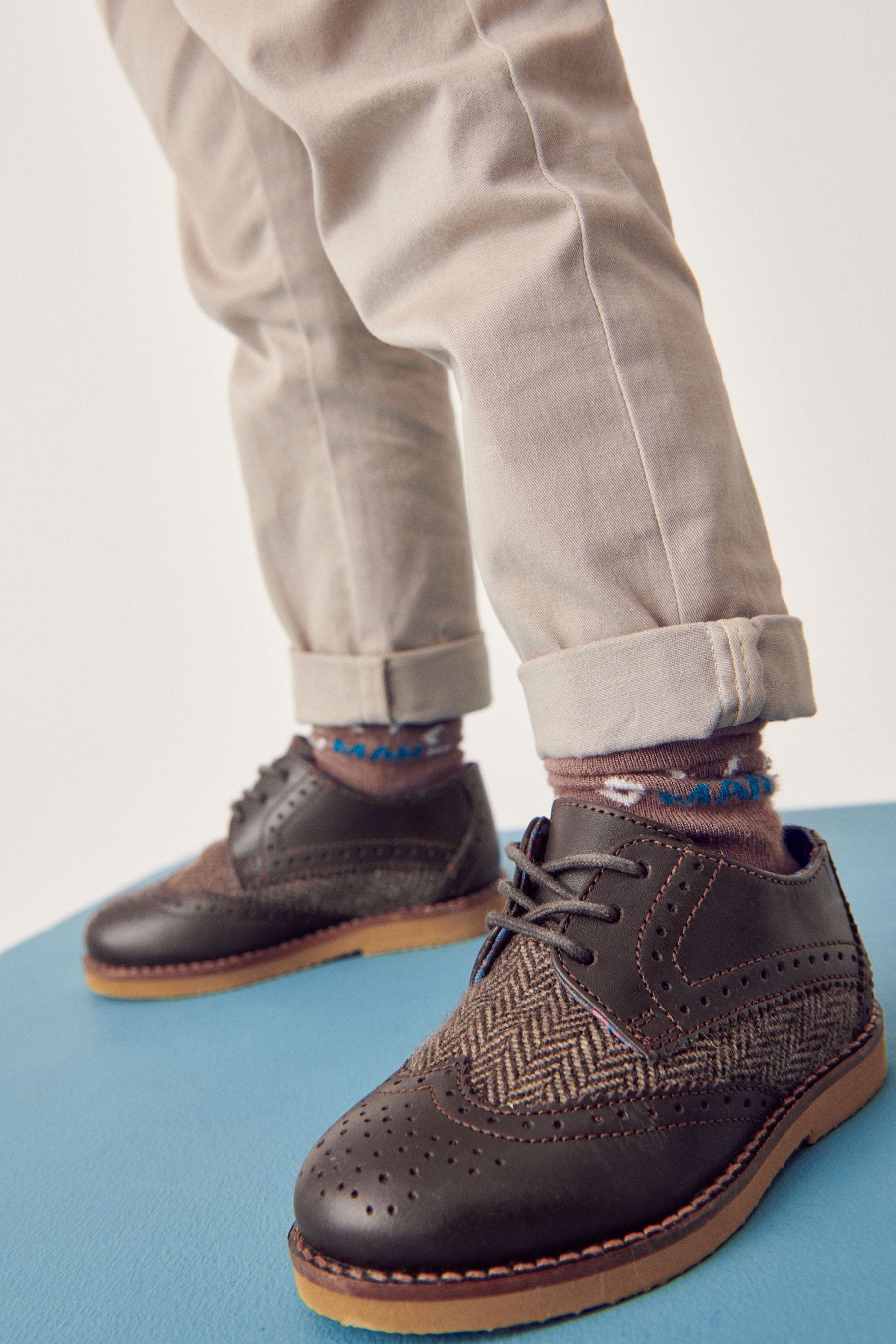 Brown Smart Leather Brogues Shoes