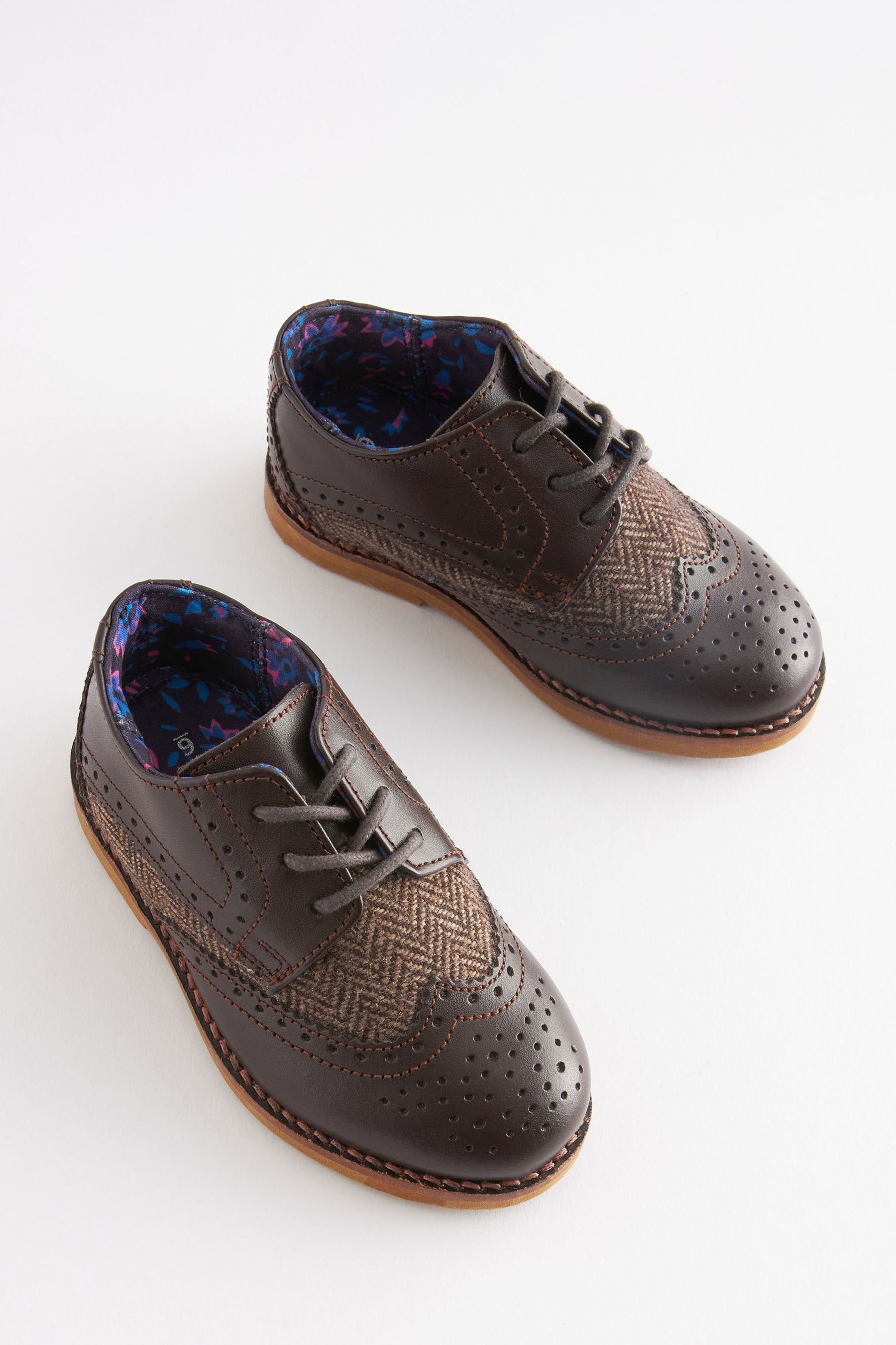 Brown Smart Leather Brogues Shoes