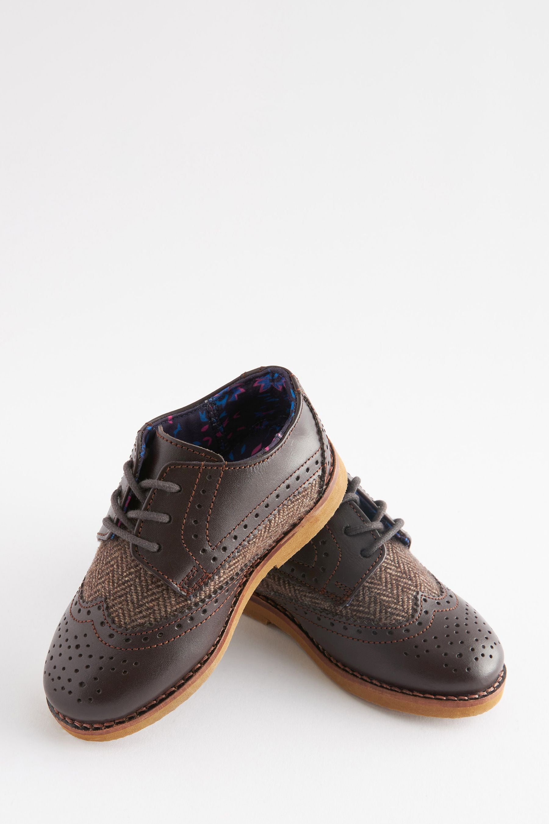 Brown Smart Leather Brogues Shoes