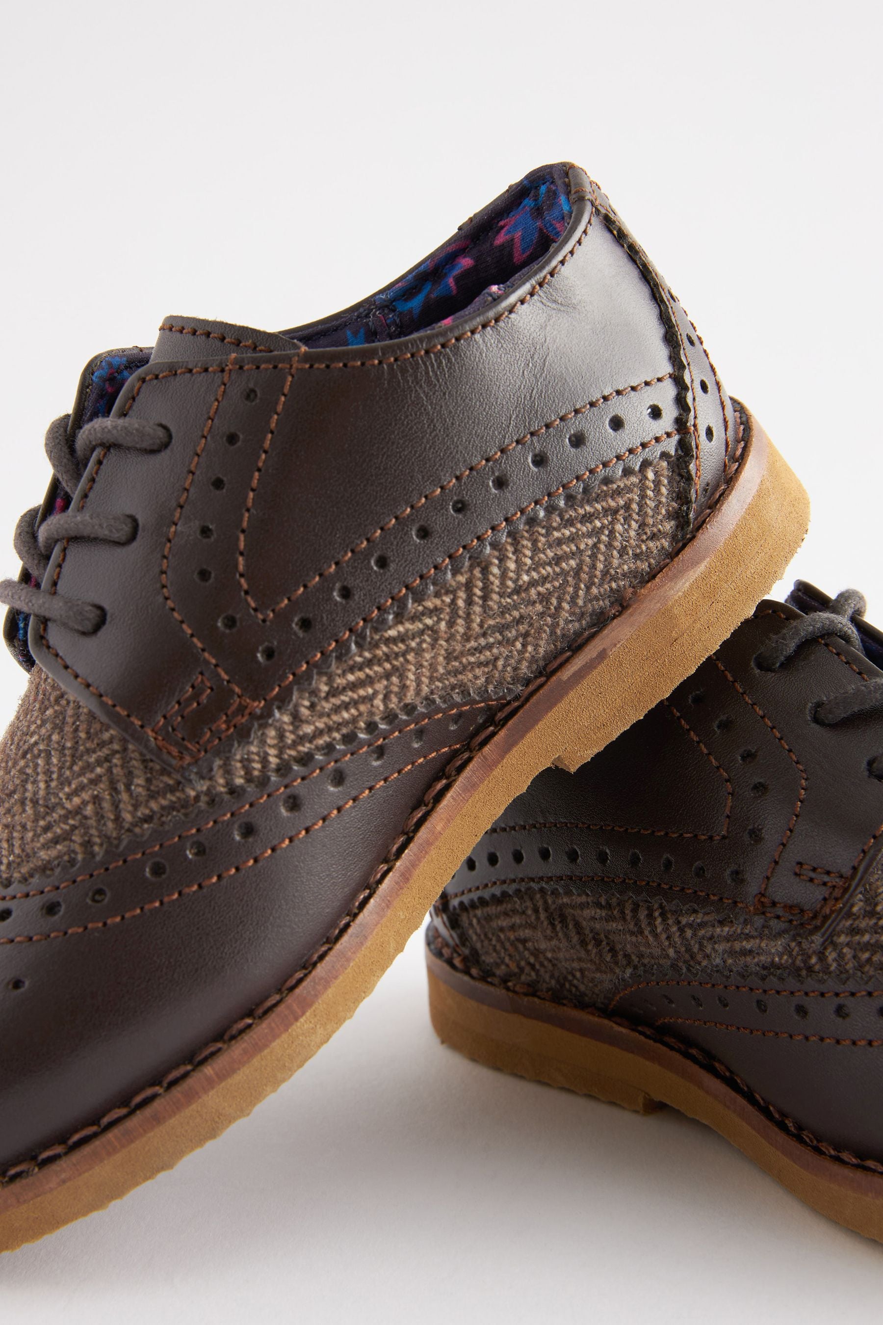 Brown Smart Leather Brogues Shoes