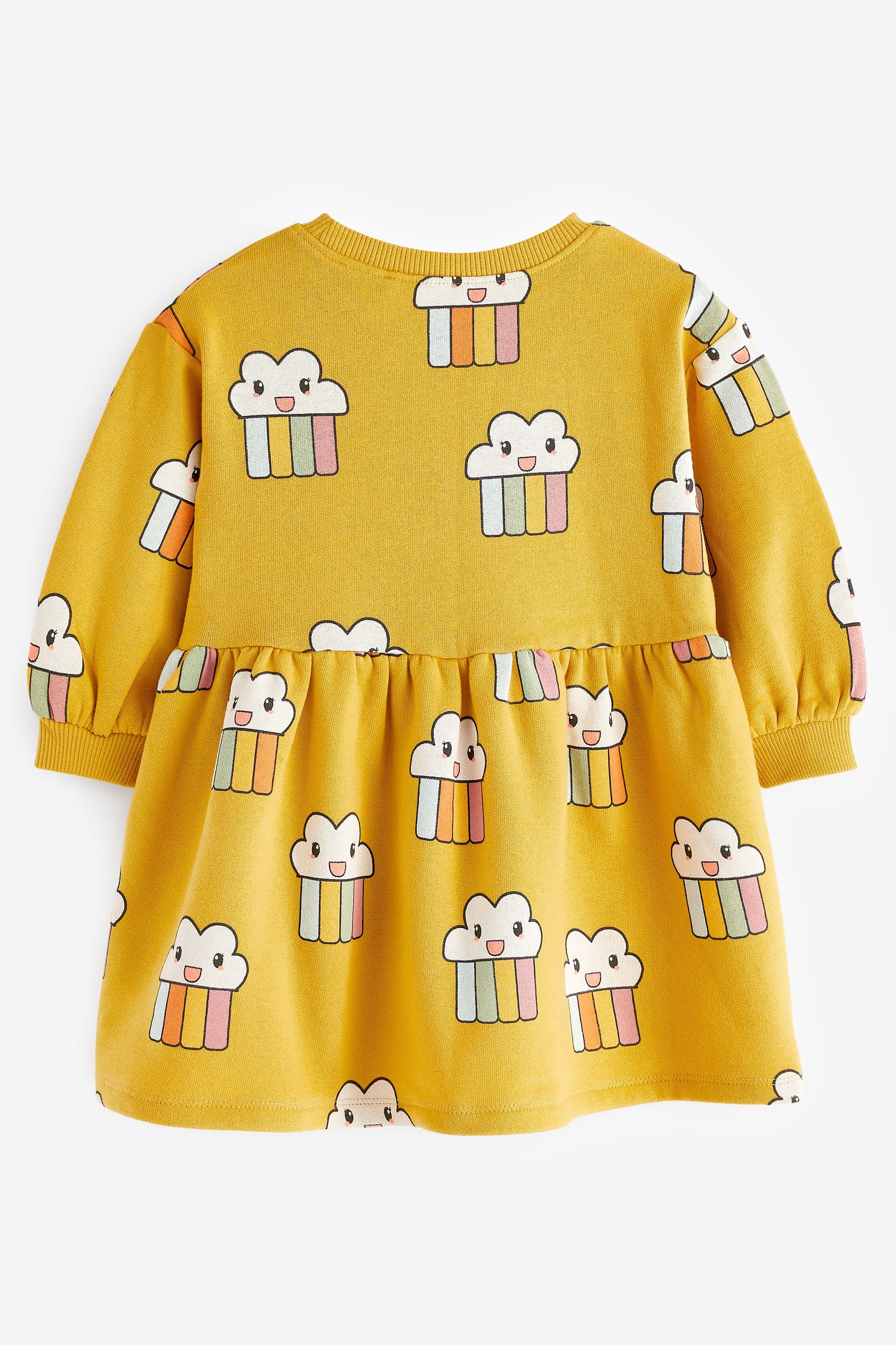 Yellow Rainbow Sweat Dress (3mths-7yrs)