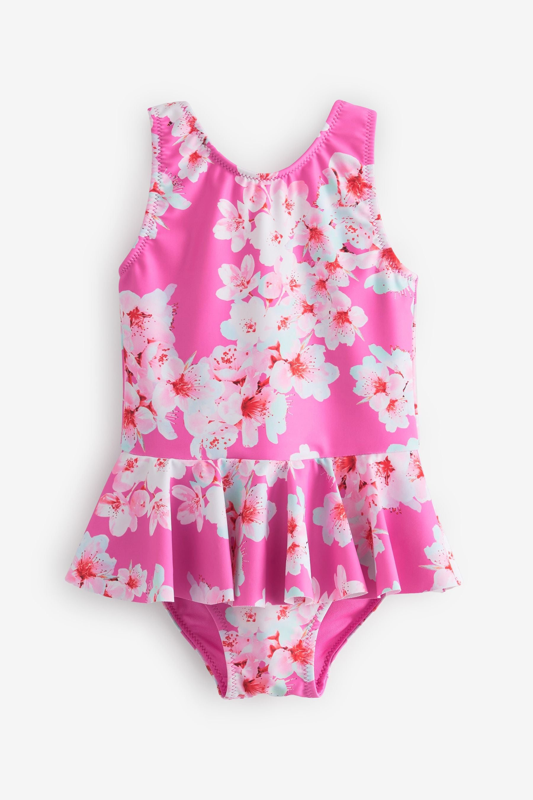 Bright Pink Skirted Swimsuit (3mths-7yrs)