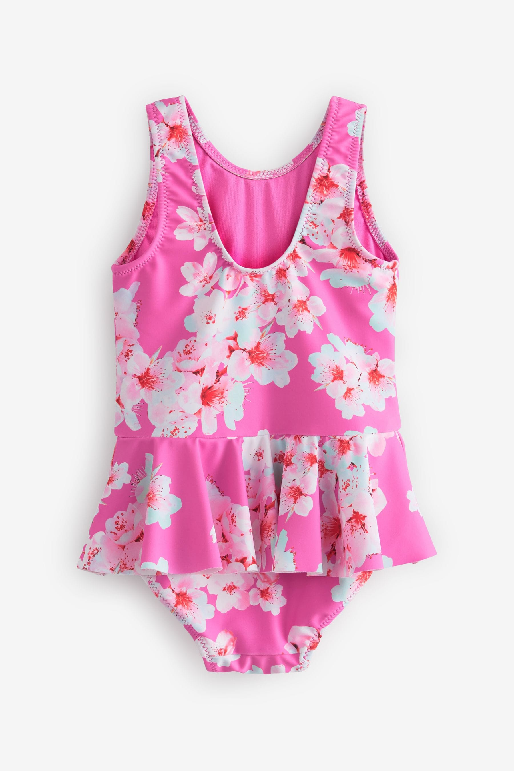 Bright Pink Skirted Swimsuit (3mths-7yrs)