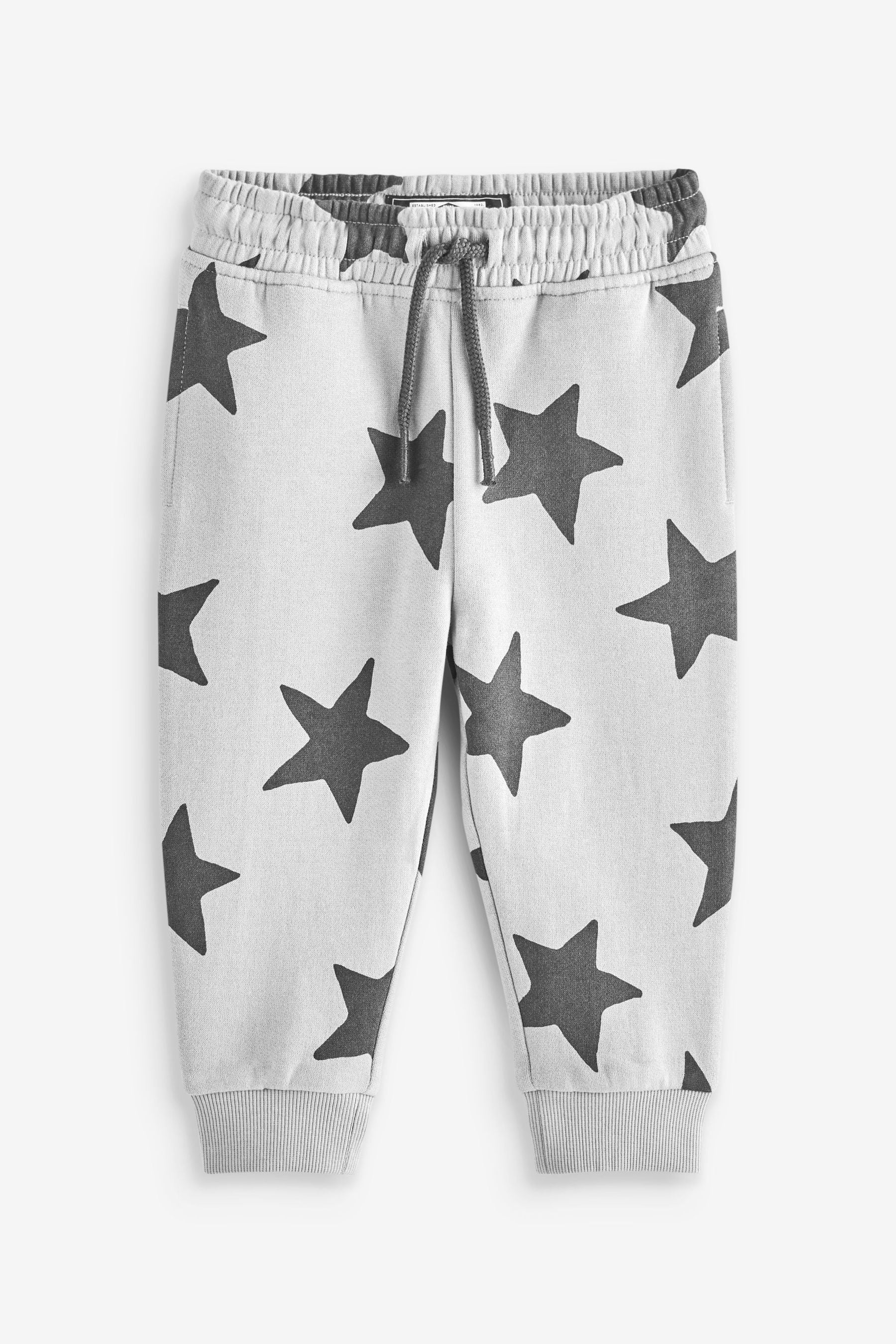 Grey Star All Over Print Joggers (3mths-7yrs)