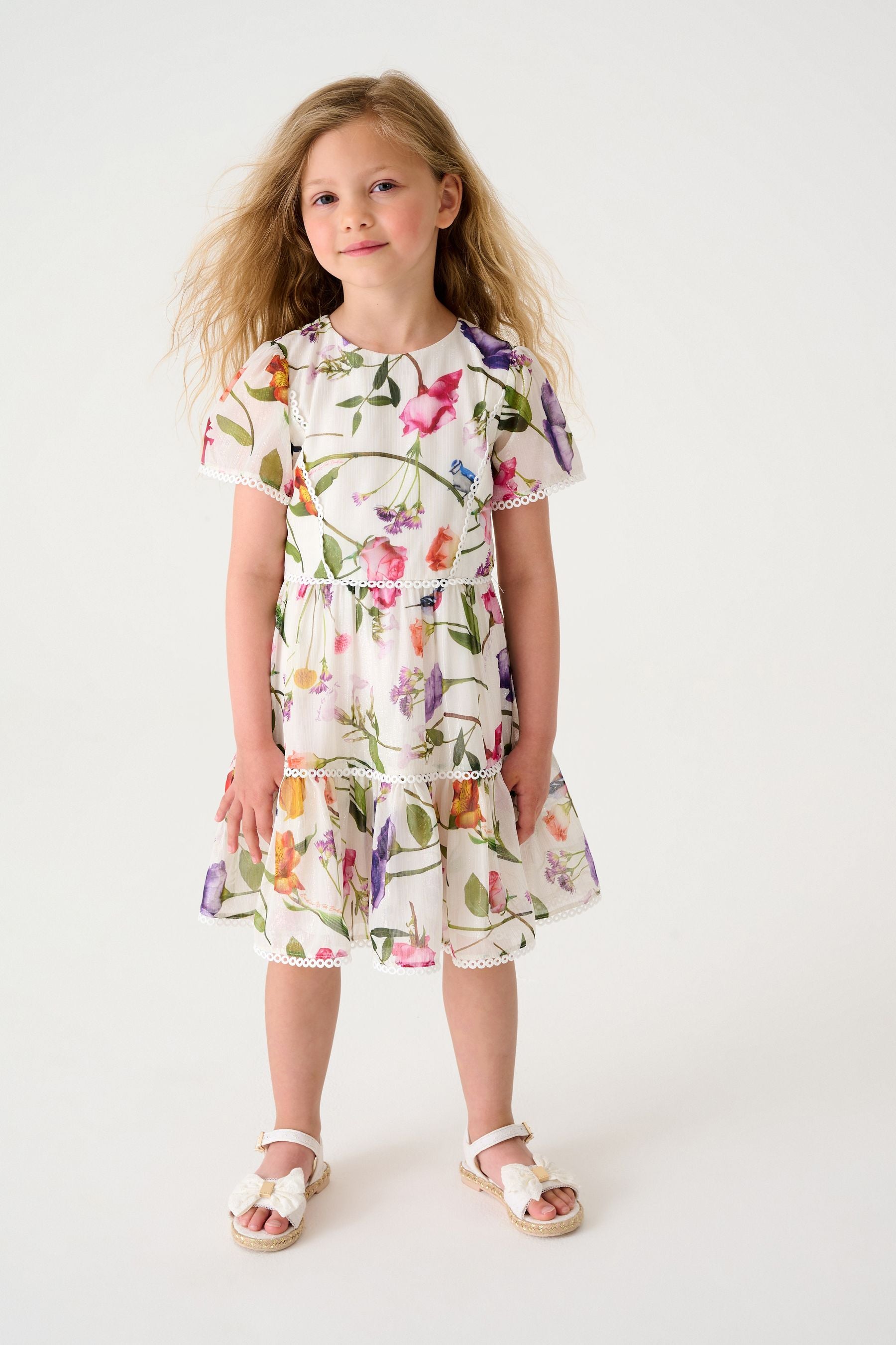 Baker by Ted Baker (0-13yrs) Floral White Dress