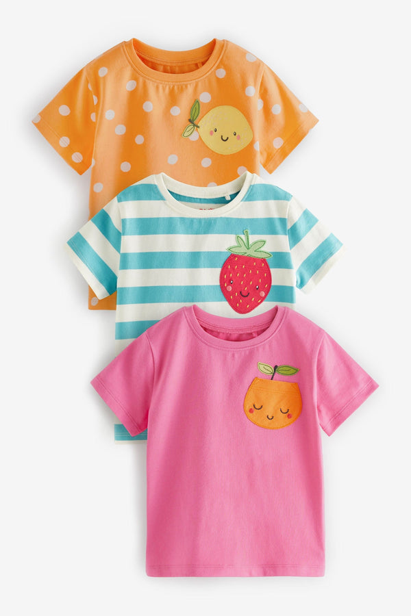 Bright Short Sleeve T-Shirts 3 Pack (3mths-7yrs)