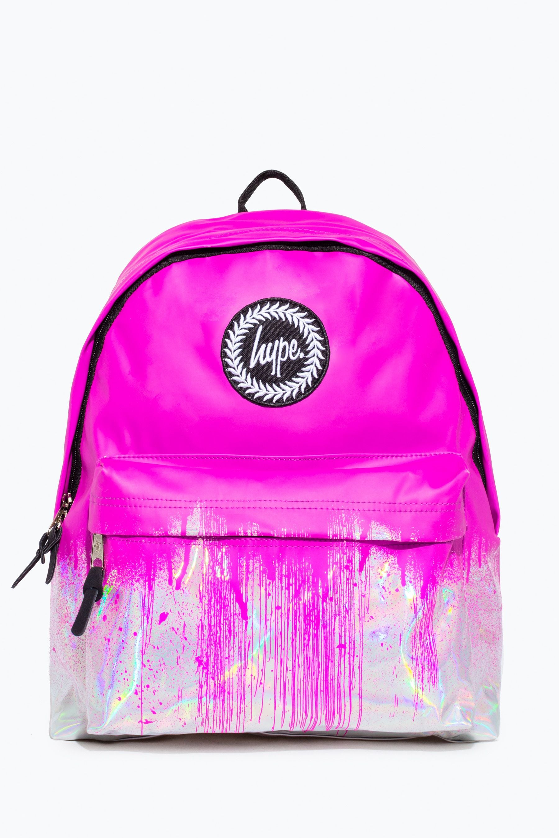 Pink Hype. Pink Holo Drips Backpack