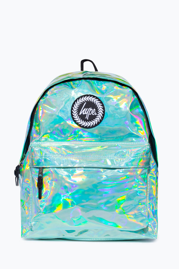 Green Hype. Green Holographic Backpack