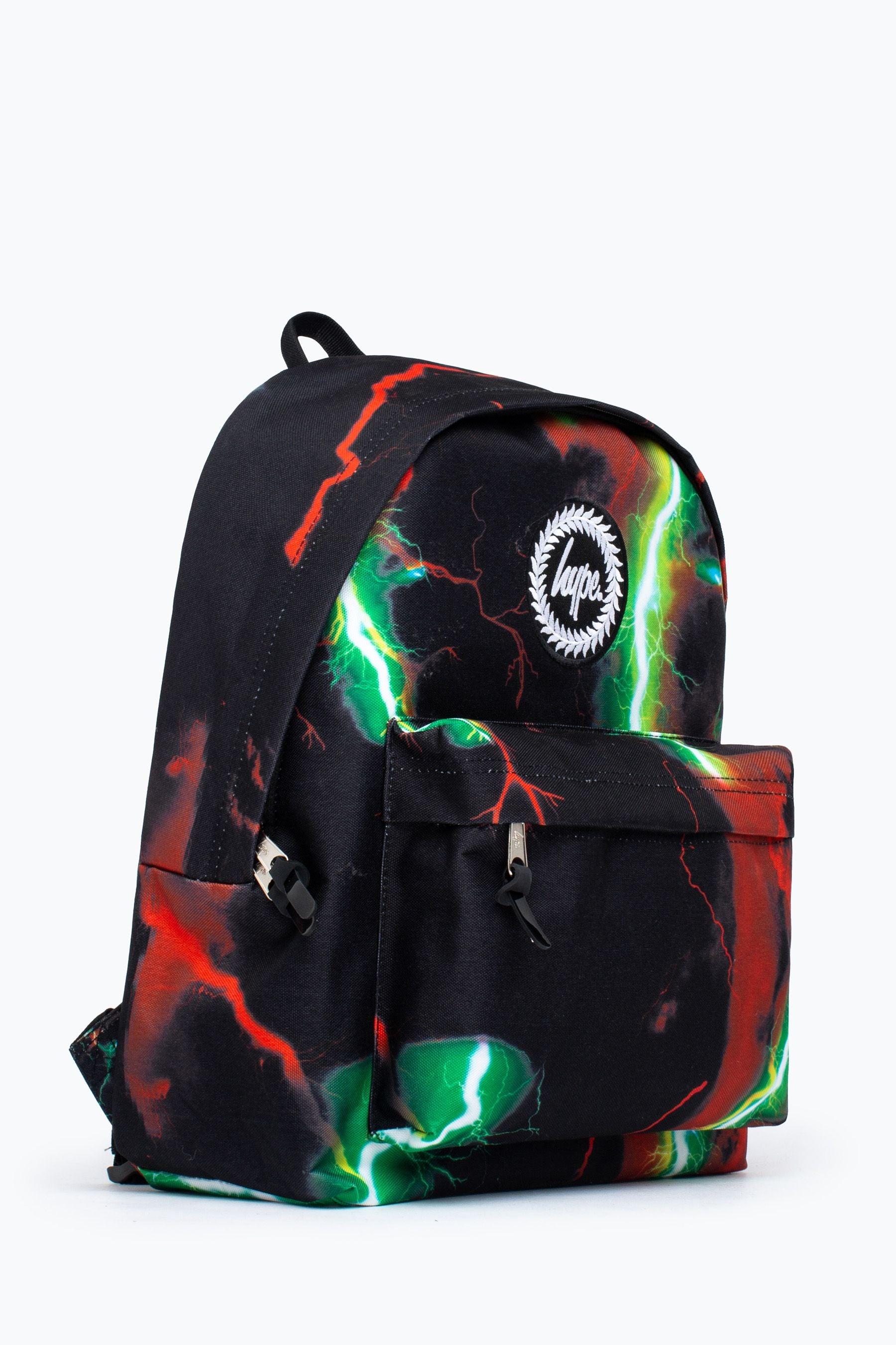 Black Hype. Unisex Anger Skies Crest Black Backpack