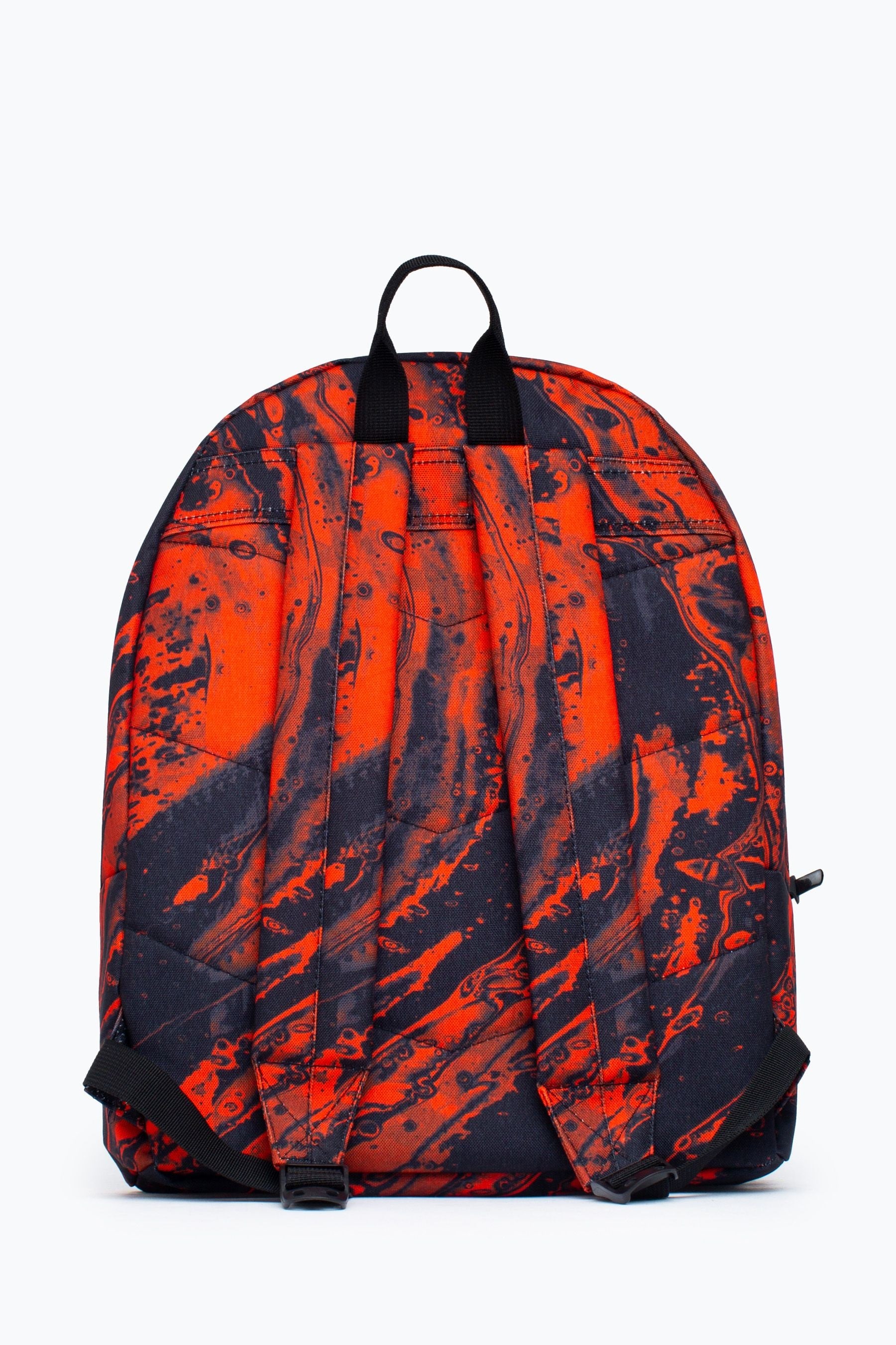 Black Hype. Unisex Marble Wave Crest Black Backpack