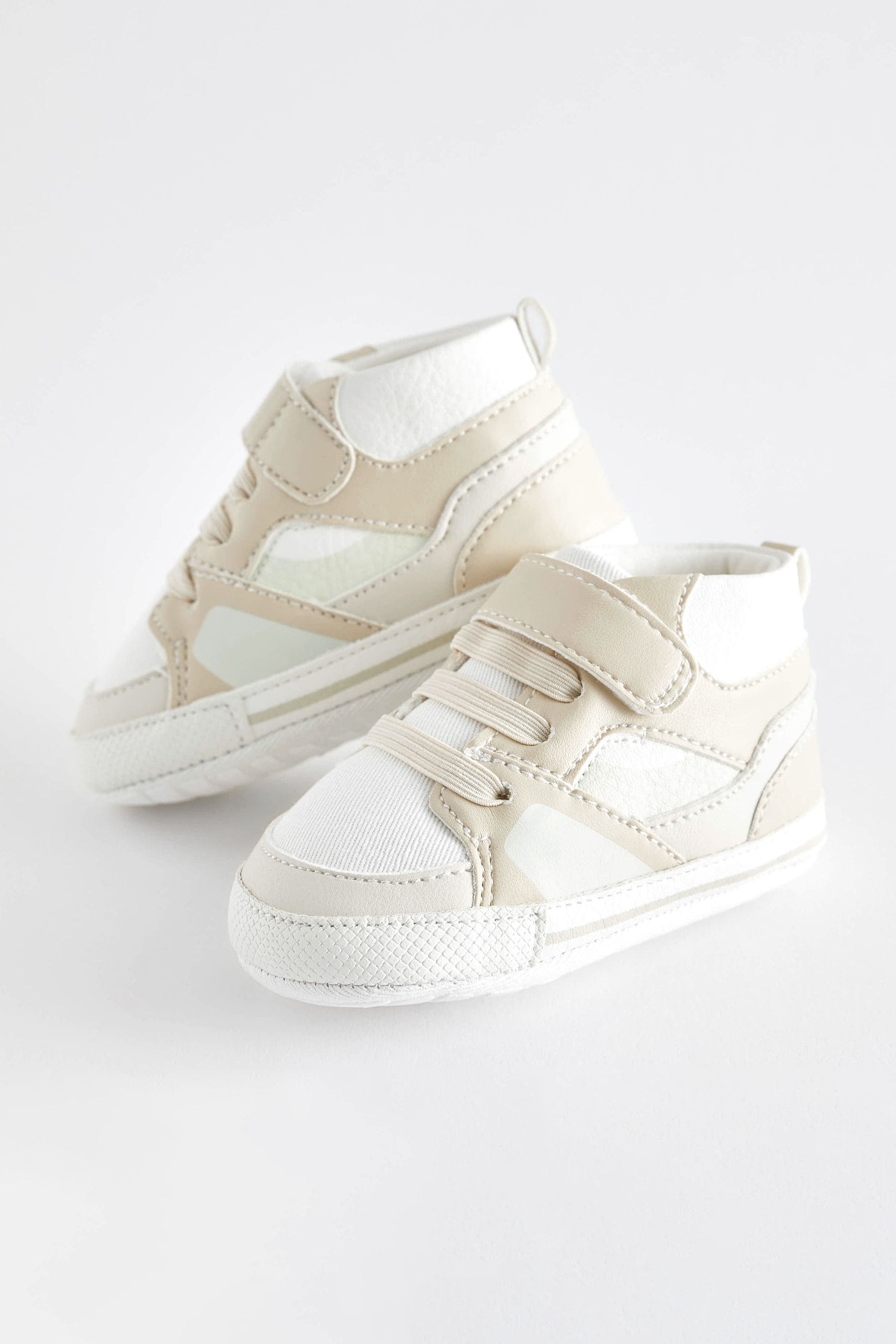 White High Top Baby Trainers (0-24mths)