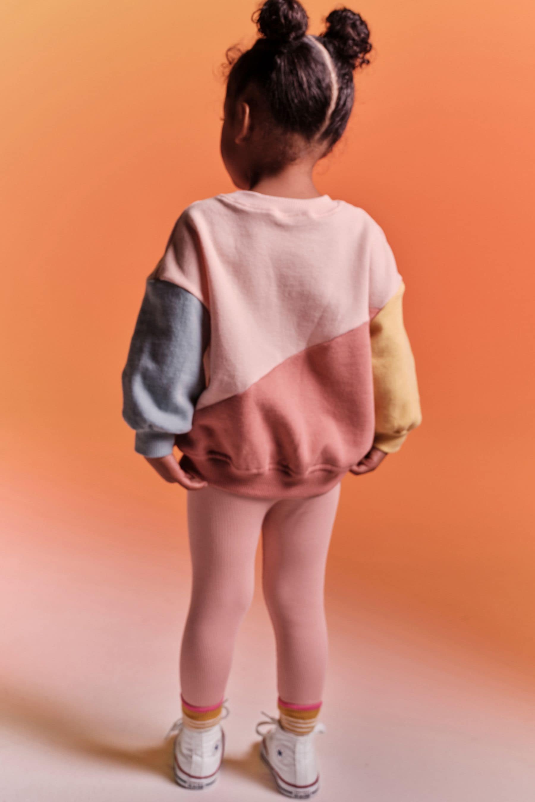 Colourblock Sweatshirt And Leggings Set (3mths-7yrs)