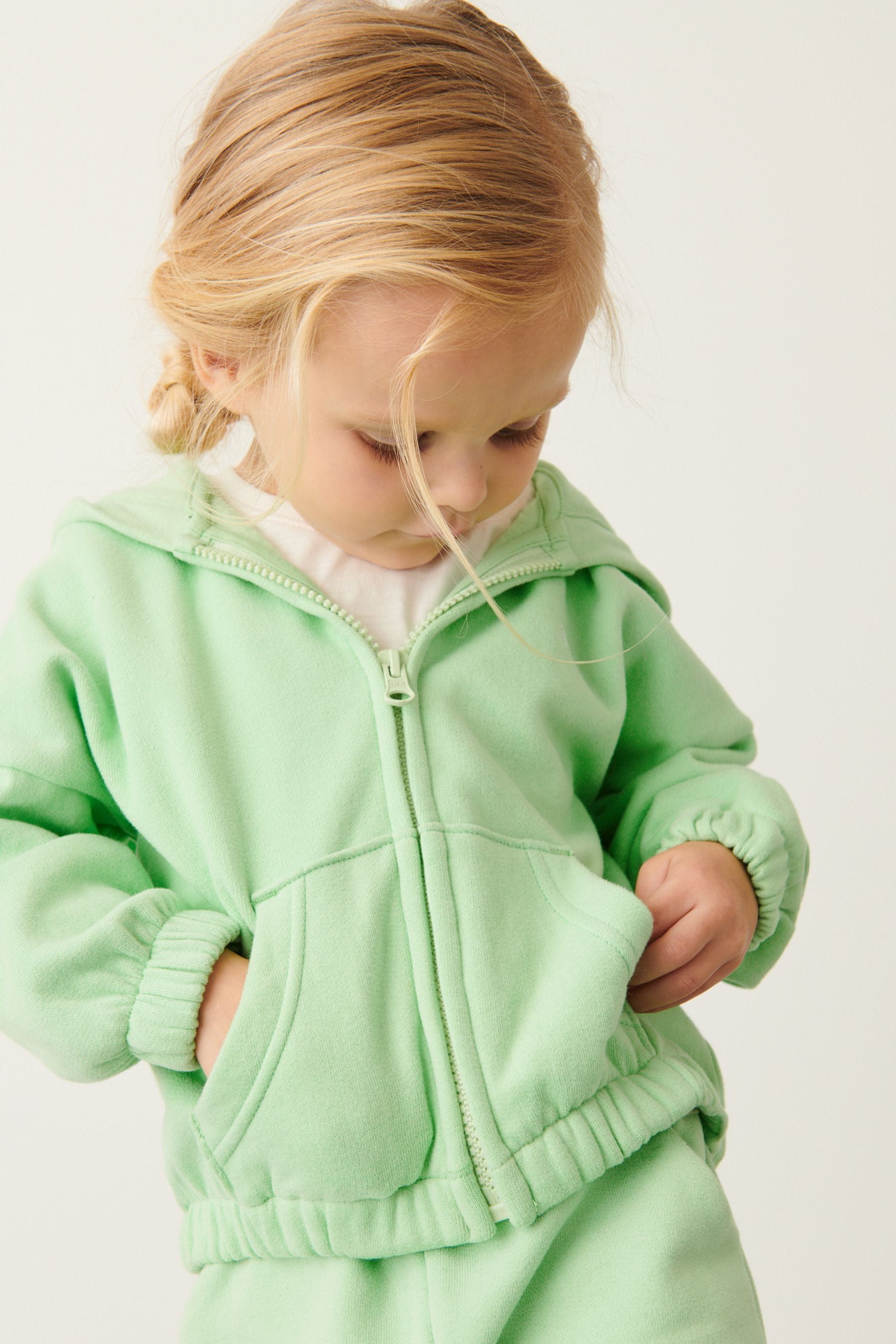 Green Zip Through Hoodie (3mths-7yrs)