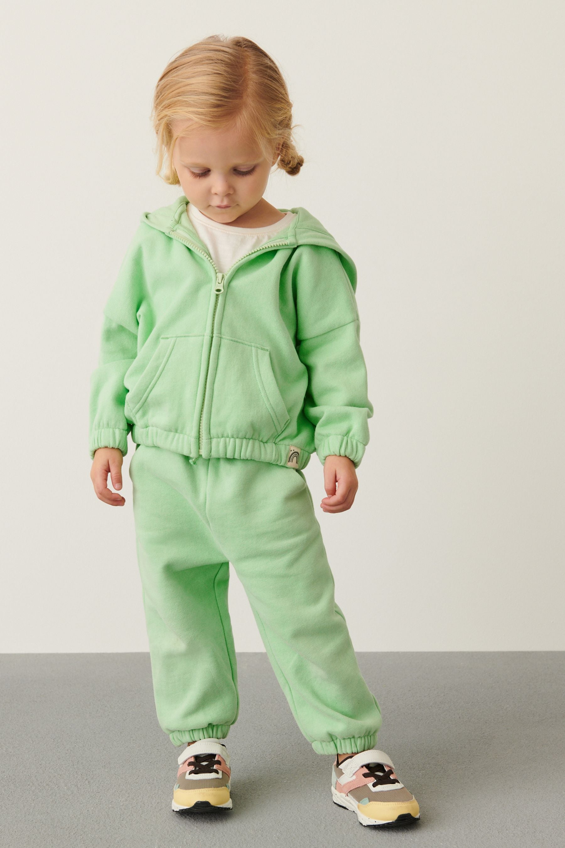 Green Zip Through Hoodie (3mths-7yrs)