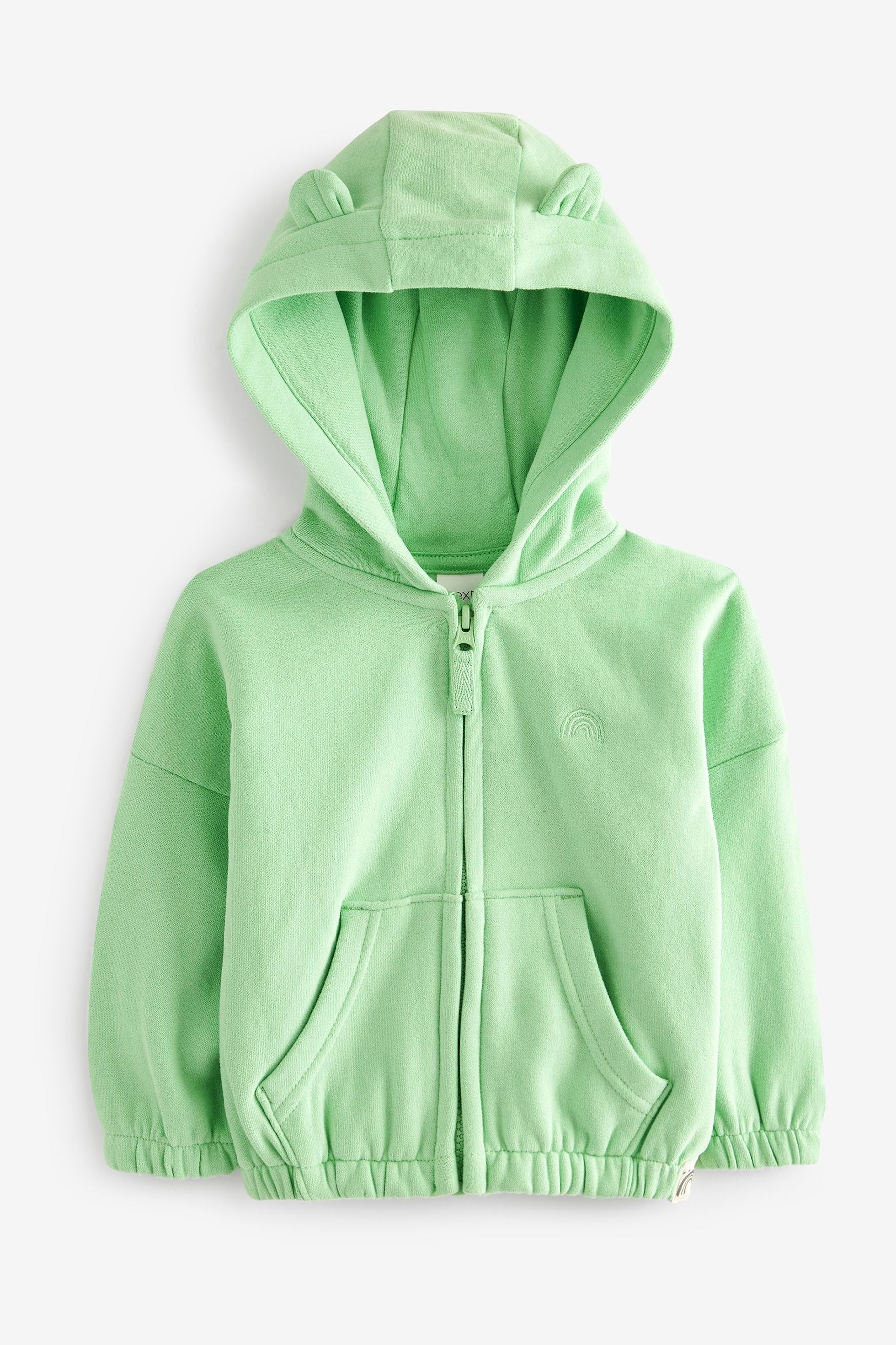 Green Zip Through Hoodie (3mths-7yrs)