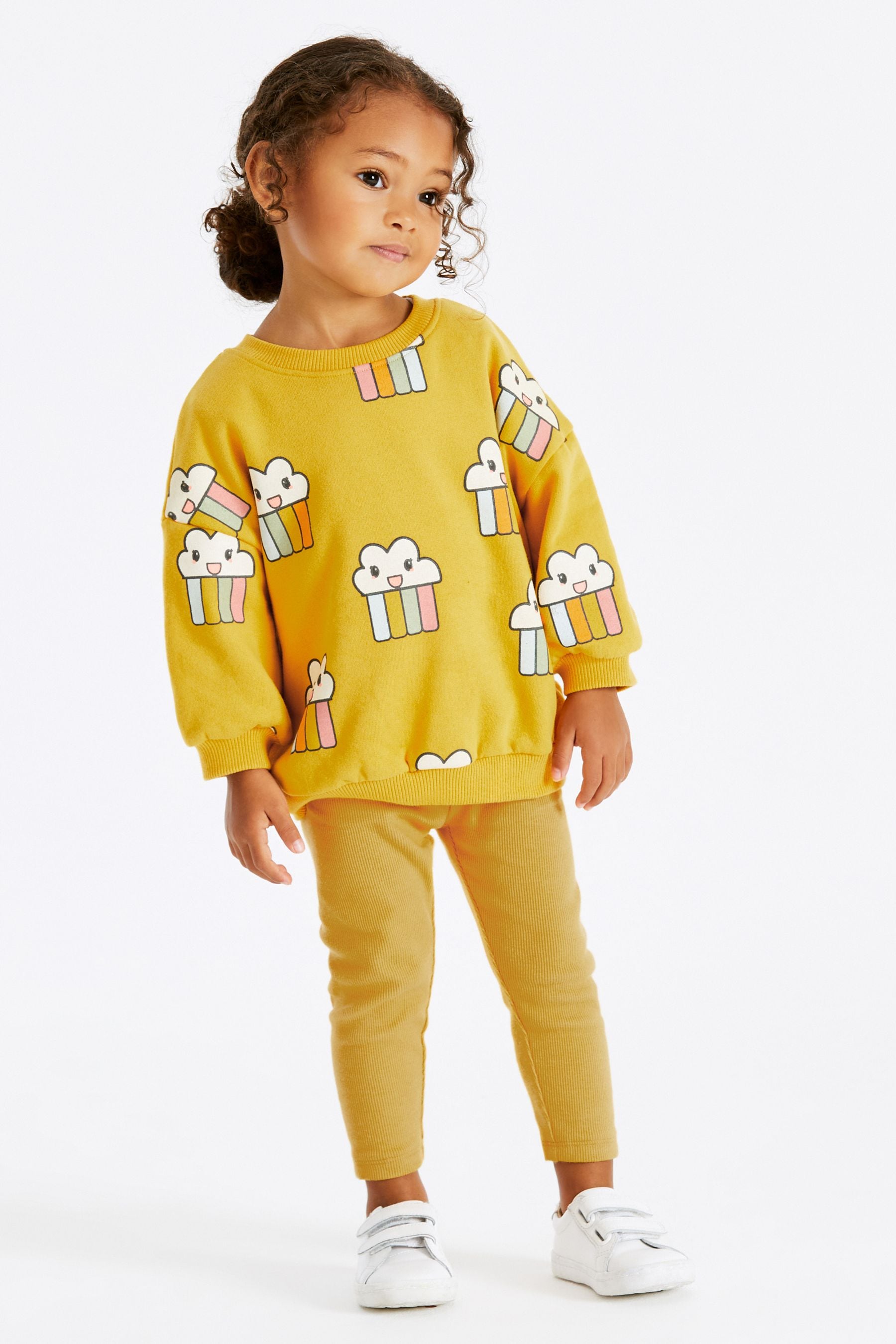 Ochre Rainbows Sweatshirt And Leggings Set (3mths-7yrs)