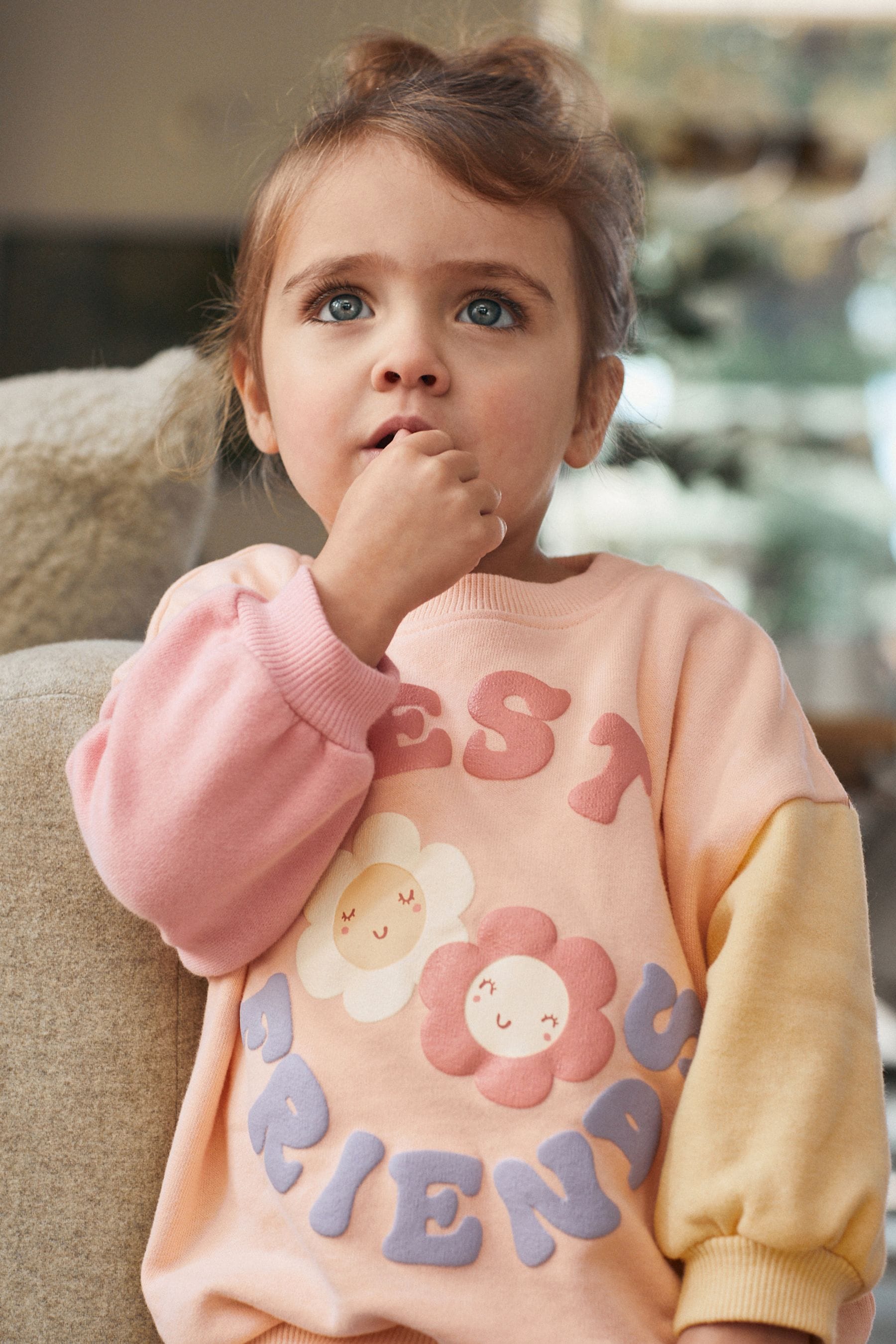 Pink Slogan Sweatshirt (3mths-7yrs)