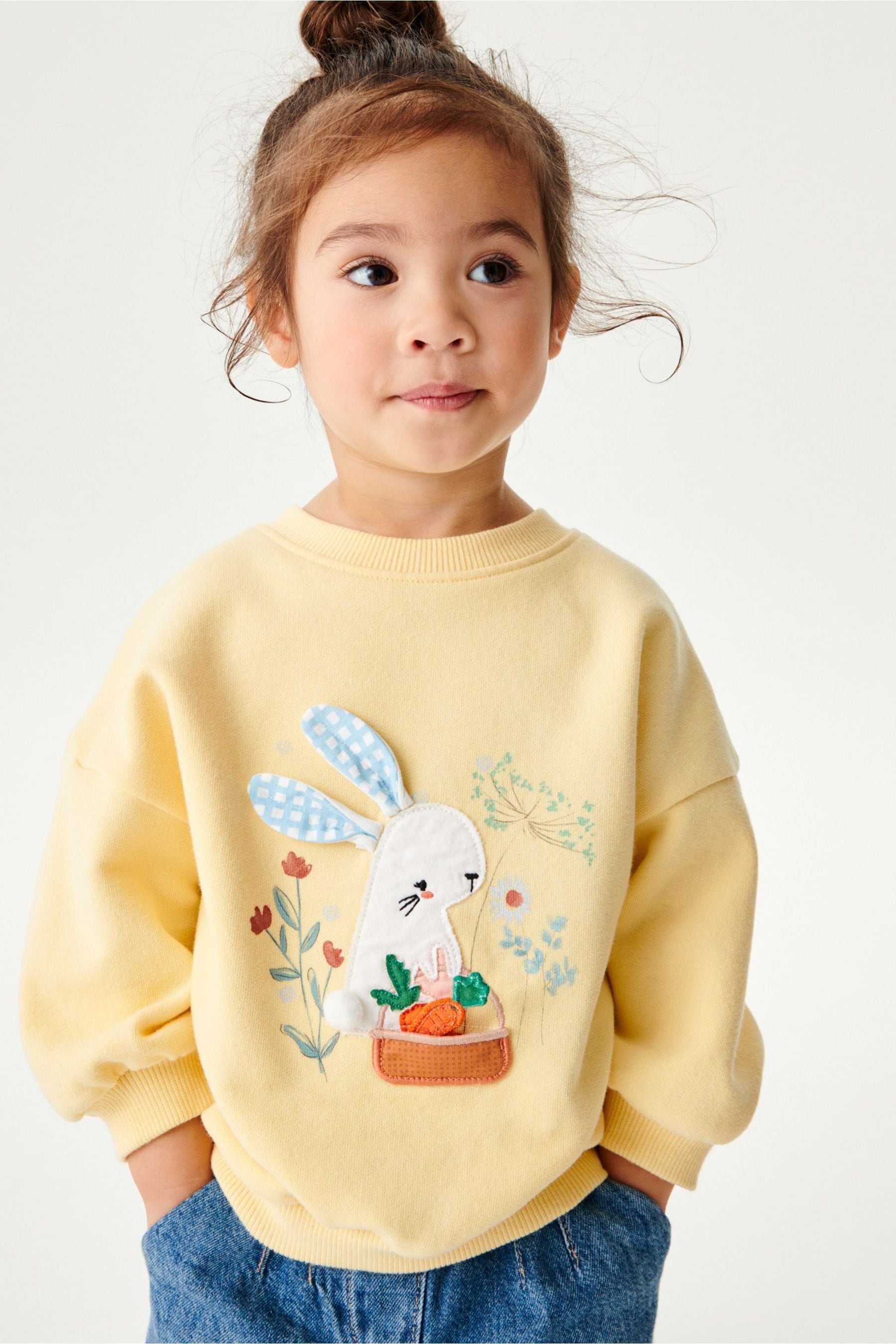 Yellow Bunny Sweatshirt (3mths-7yrs)