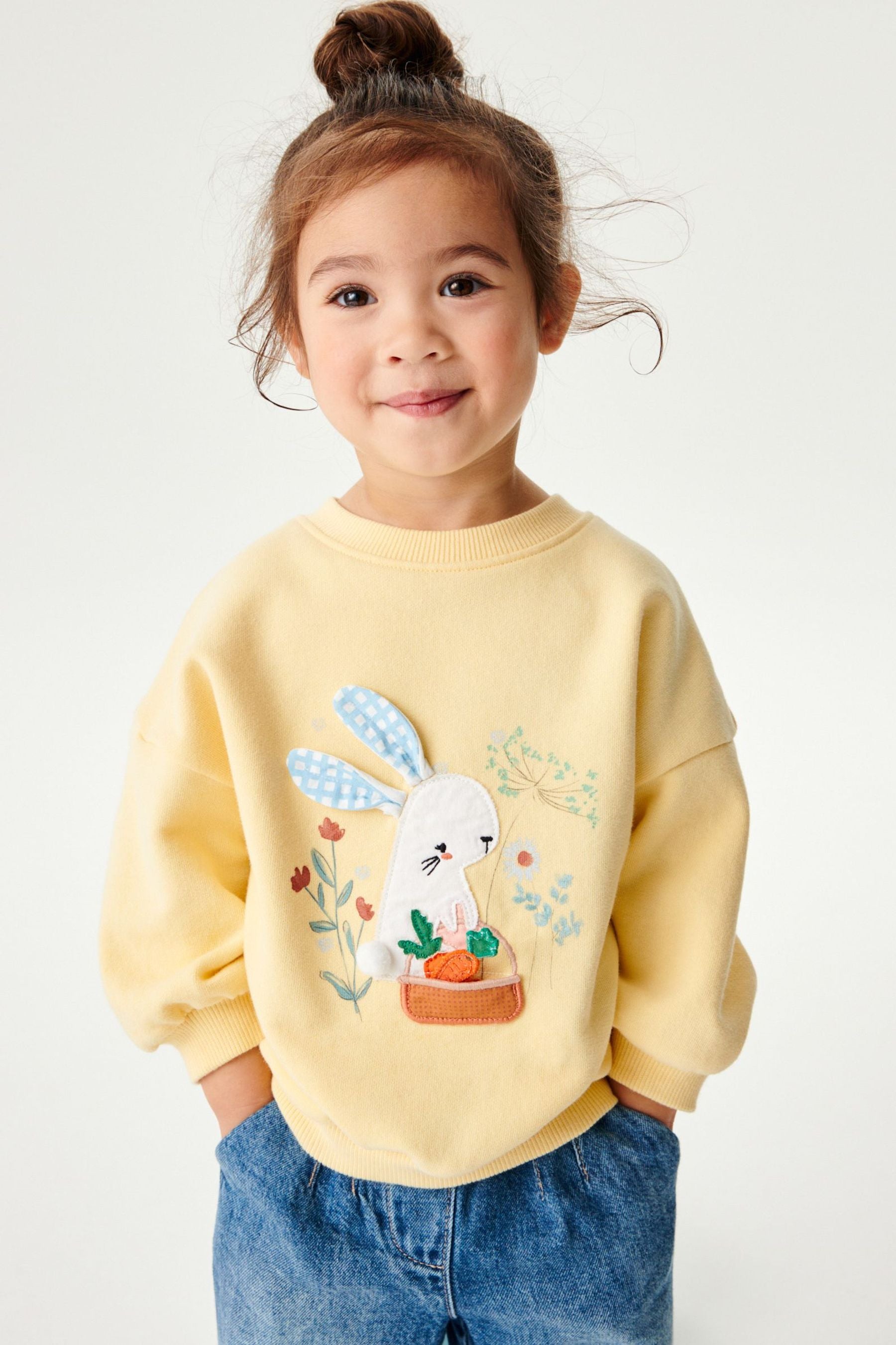 Yellow Bunny Sweatshirt (3mths-7yrs)