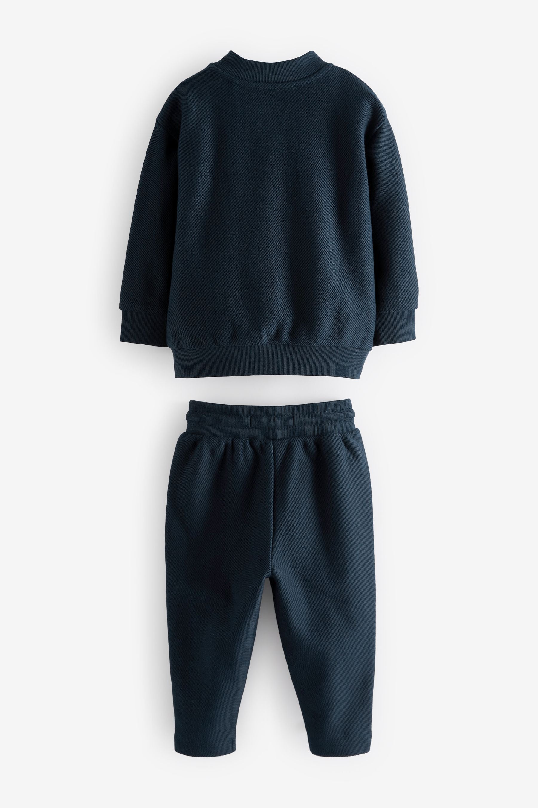 Navy Blue 3 Piece Jersey Bomber and Joggers Set (3mths-7yrs)